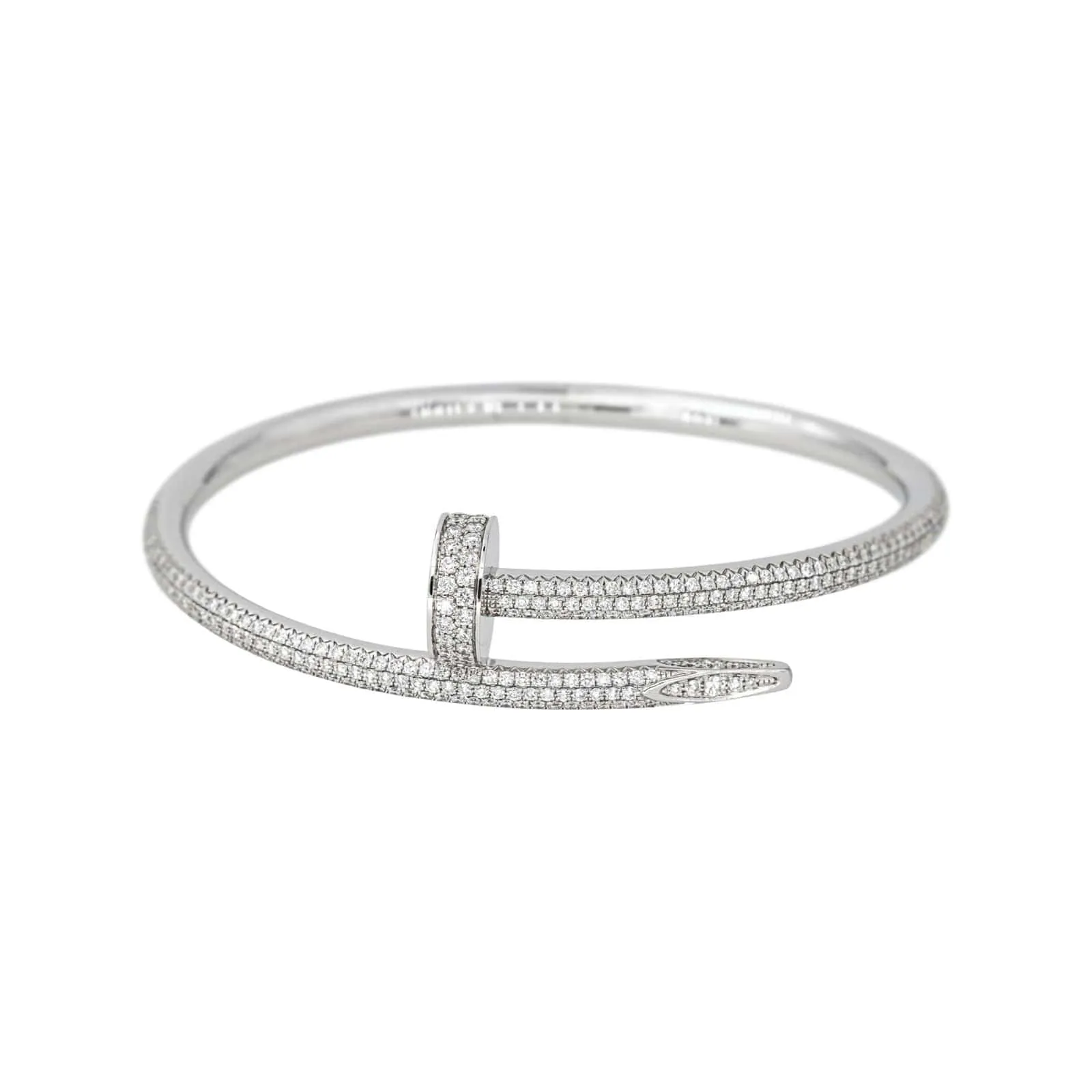 Cartier Bracelet Jonc Juste un clou Or blanc Diamant sold by 58 Facettes