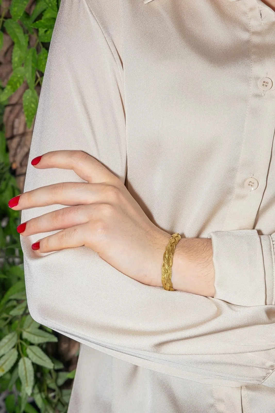 Bracelet Tressé Or jaune sold by 58 Facettes product image thumbnail 2