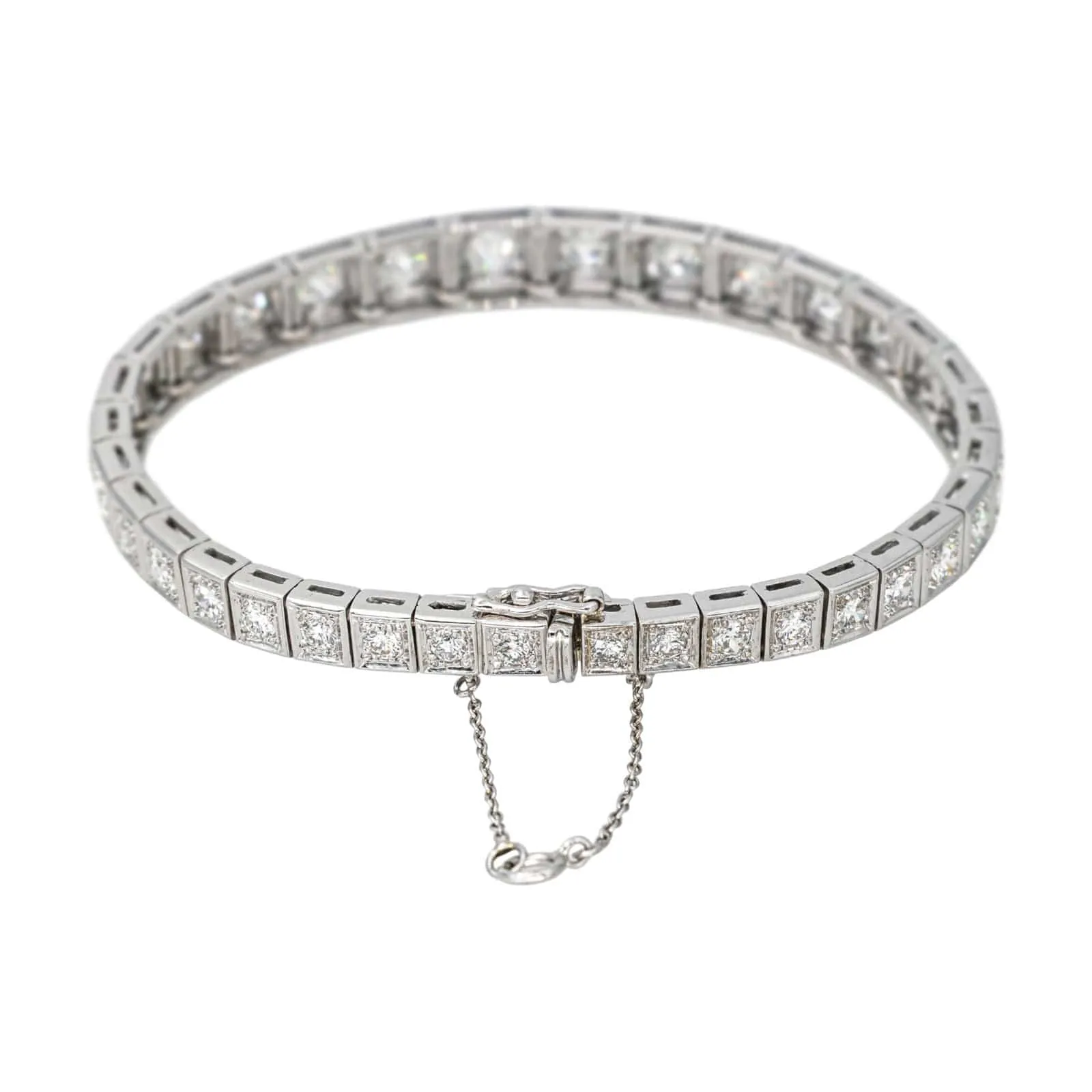 Bracelet Ligne Or blanc Diamant sold by 58 Facettes product image thumbnail 3