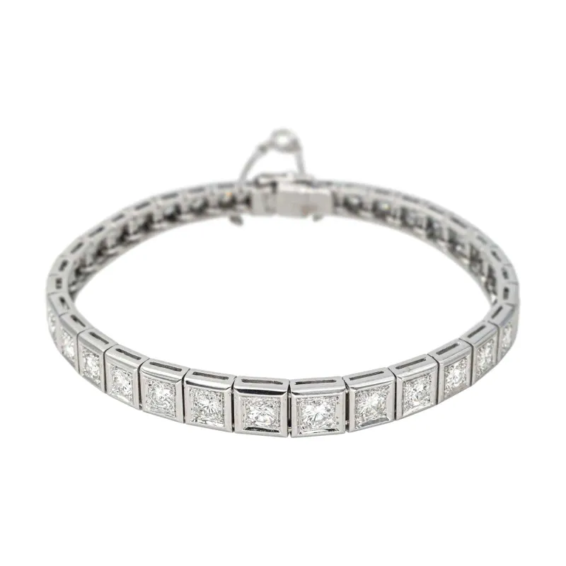 Bracelet Ligne Or blanc Diamant sold by 58 Facettes