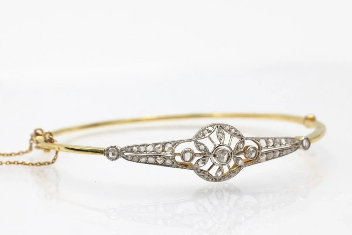 Bracelet en or et platine avec diamants, vers 1920 sold by 58 Facettes product image thumbnail 4