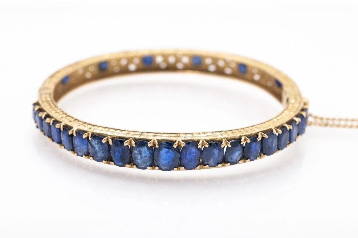 Bracelet exceptionnel en or jaune avec saphirs sold by 58 Facettes