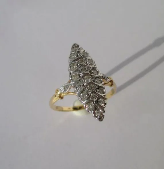Bague marquise deux ors Diamants sold by 58 Facettes product image thumbnail 3