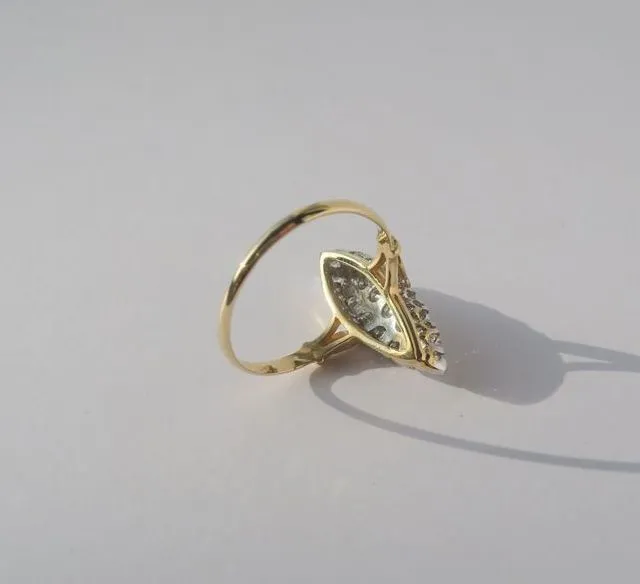 Bague marquise deux ors Diamants sold by 58 Facettes product image thumbnail 4