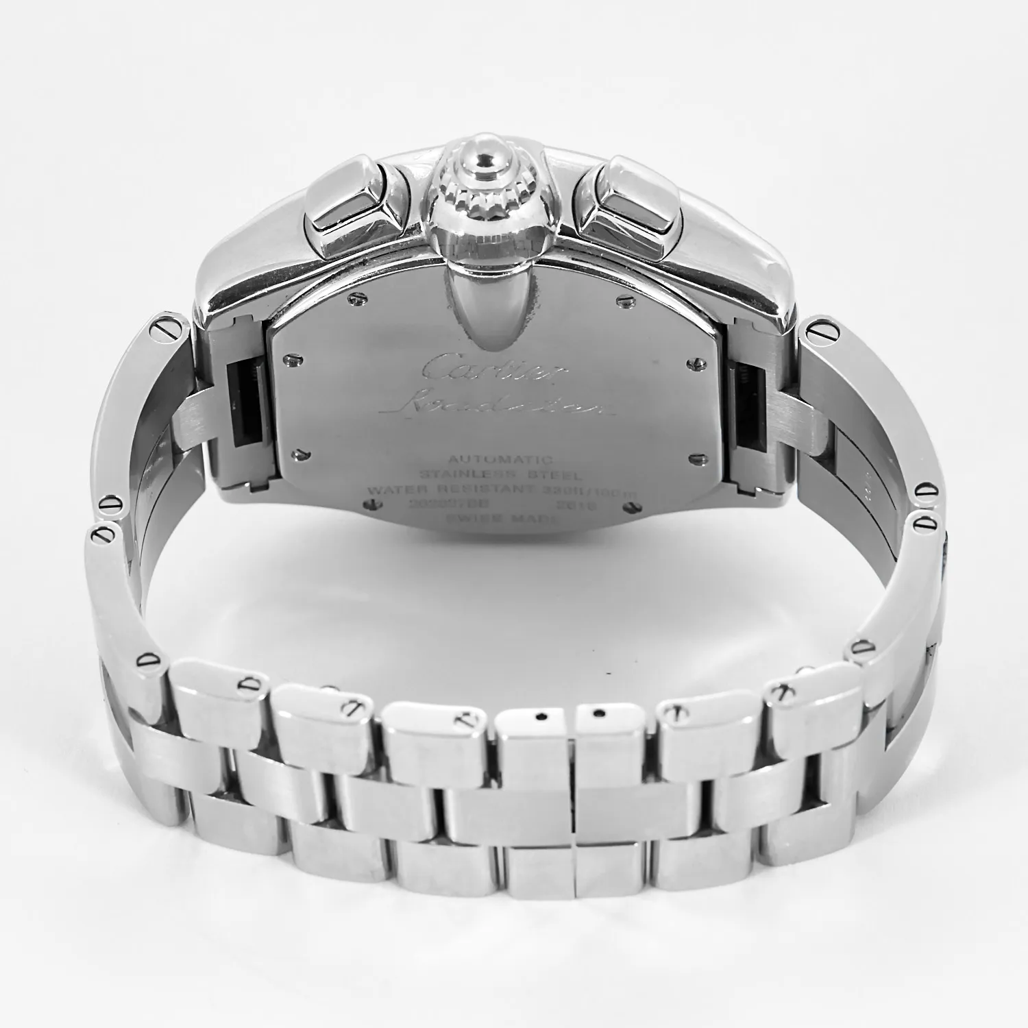 CARTIER - Roadster Chronographe - Montre en acier à boitier tonneau à mouvement automatique sold by 58 Facettes product image thumbnail 5