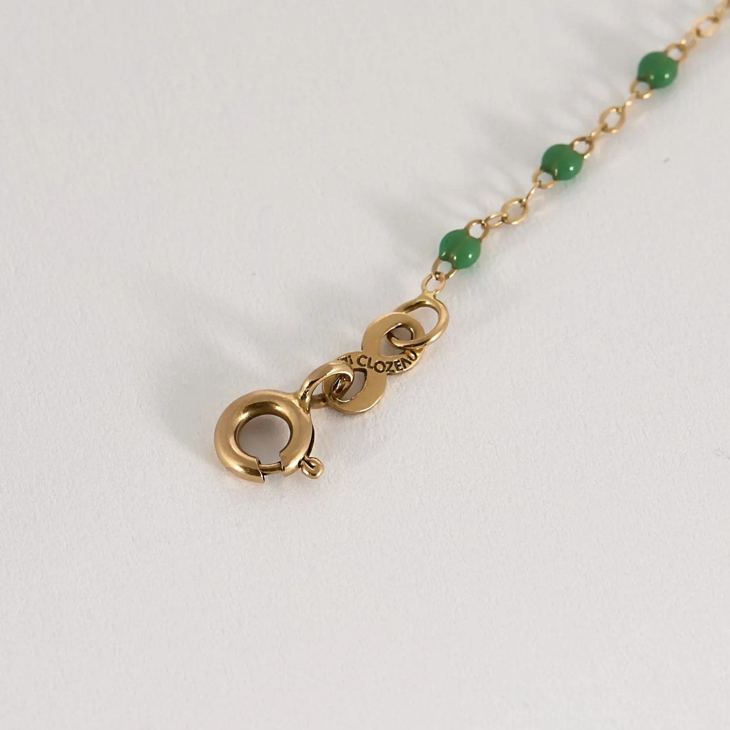 GIGI Clozeau - Classique Gigi - Bracelet en or jaune et résine verte sold by 58 Facettes product image thumbnail 4