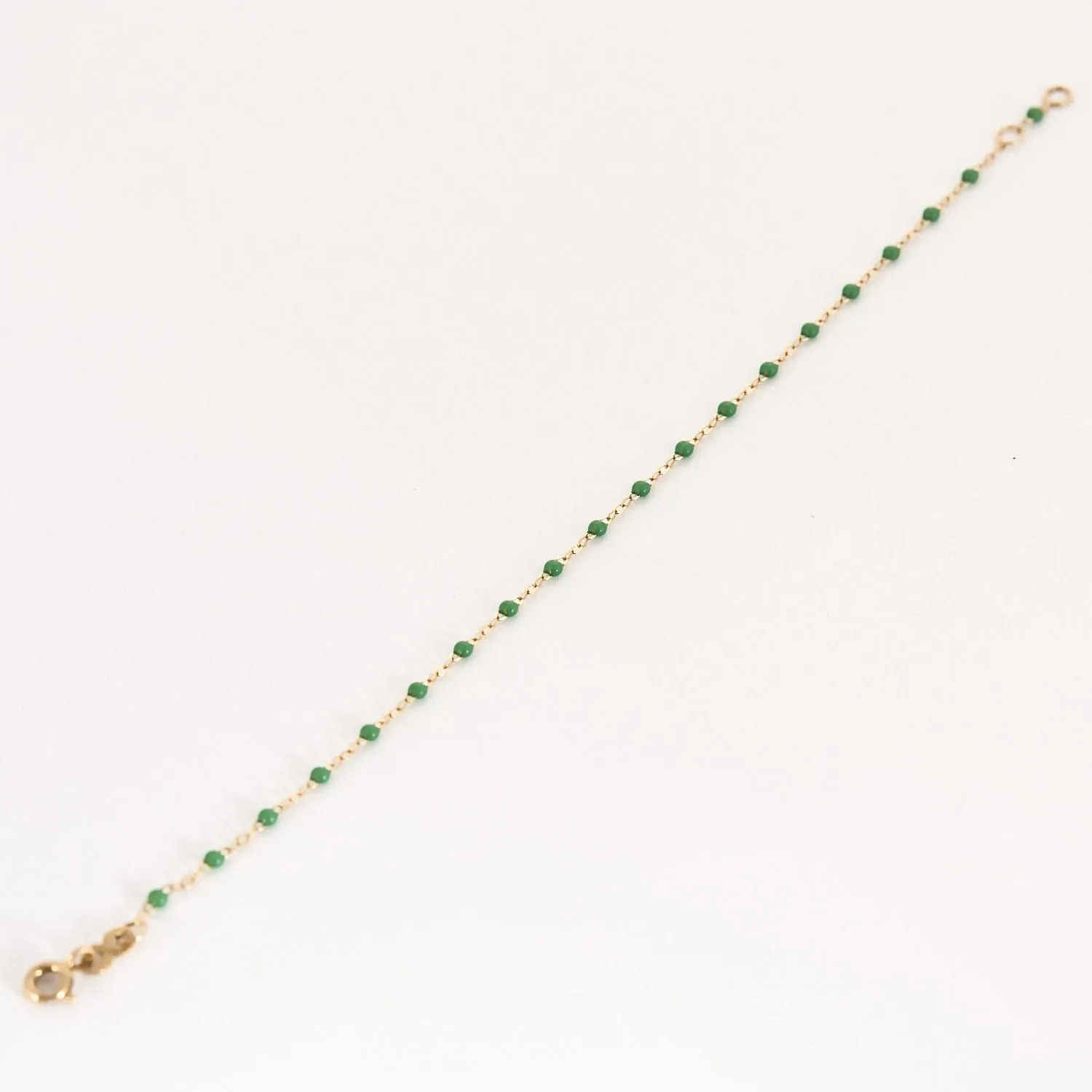 GIGI Clozeau - Classique Gigi - Bracelet en or jaune et résine verte sold by 58 Facettes product image thumbnail 3