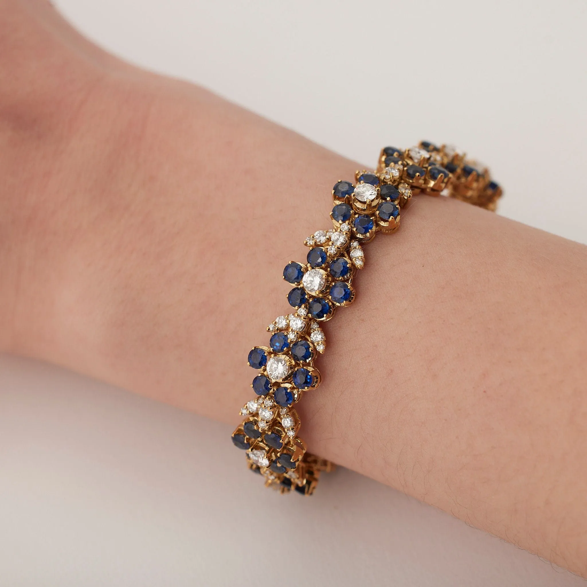 Bracelet saphirs et diamants sold by 58 Facettes product image thumbnail 3