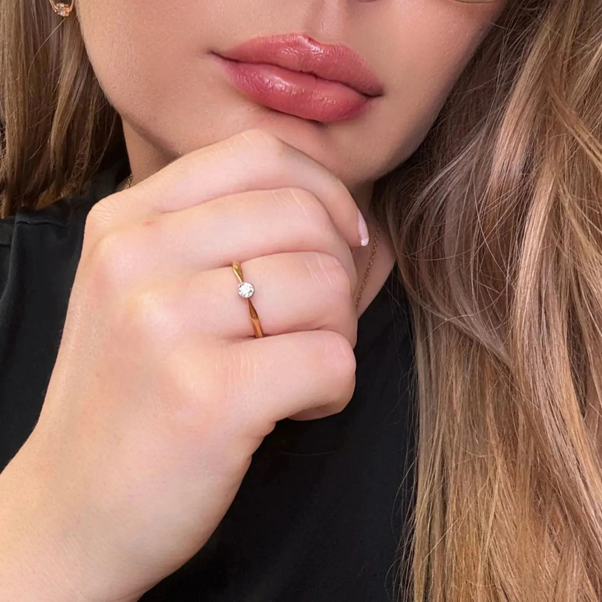 Solitaire or jaune diamant sold by 58 Facettes product image thumbnail 2