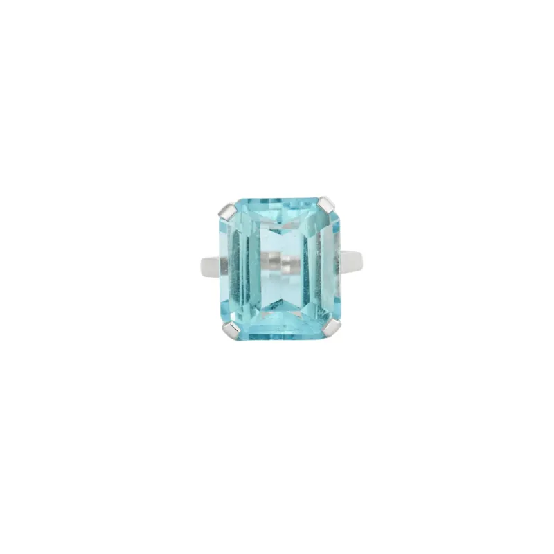 Bague or blanc Topaze sold by 58 Facettes
