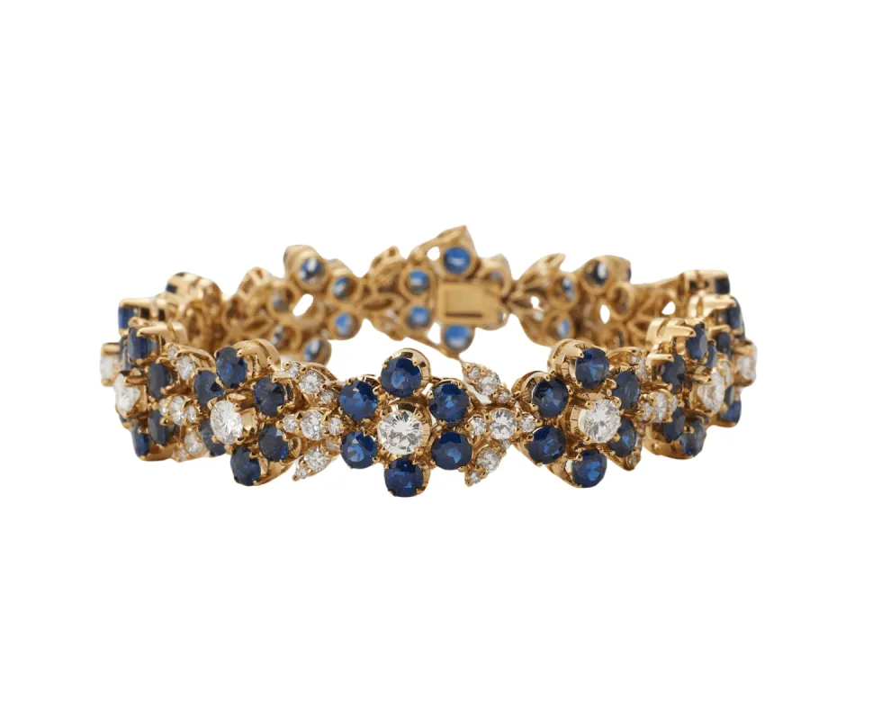 Bracelet saphirs et diamants sold by 58 Facettes
