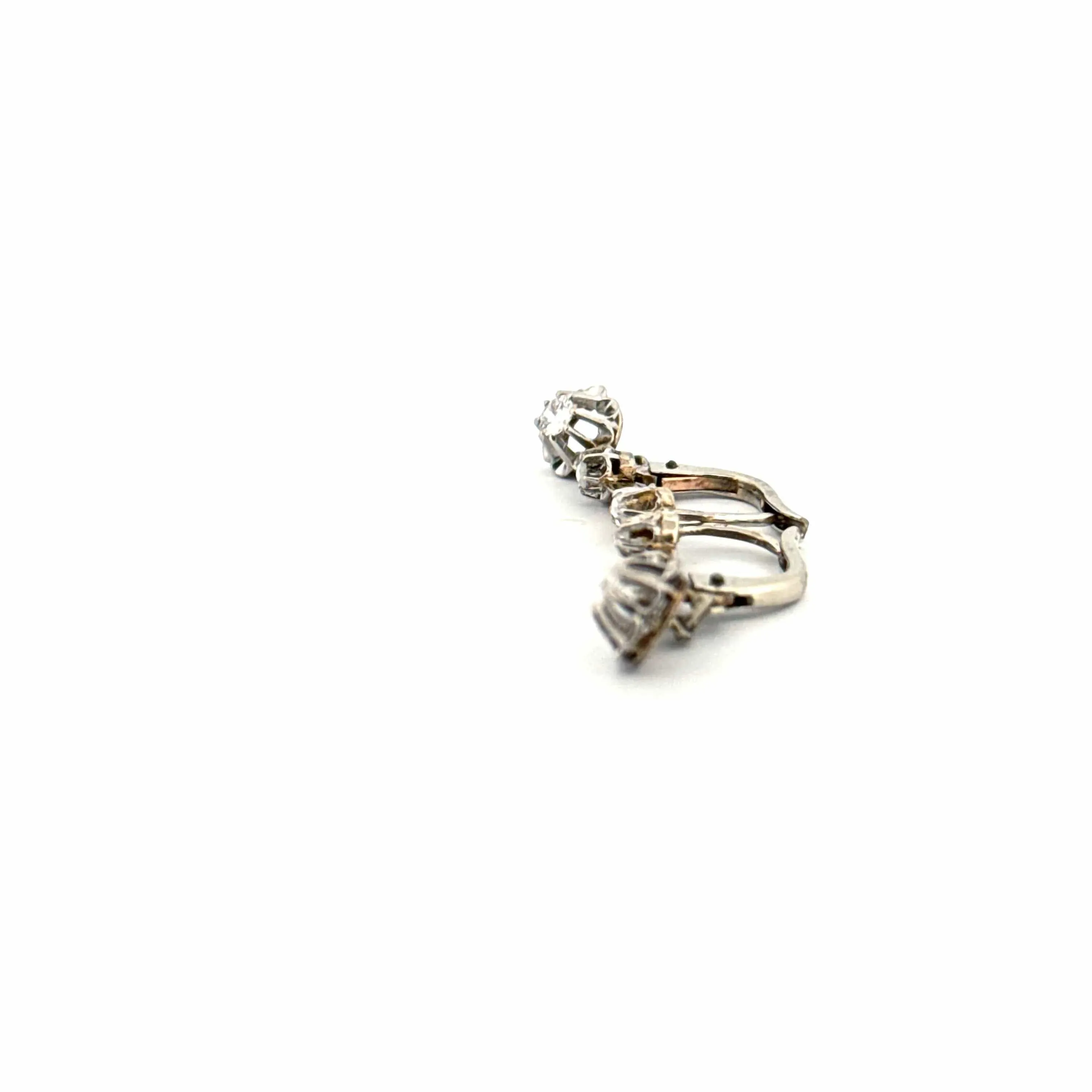 Dormeuses Or Blanc & Diamants sold by 58 Facettes product image thumbnail 2