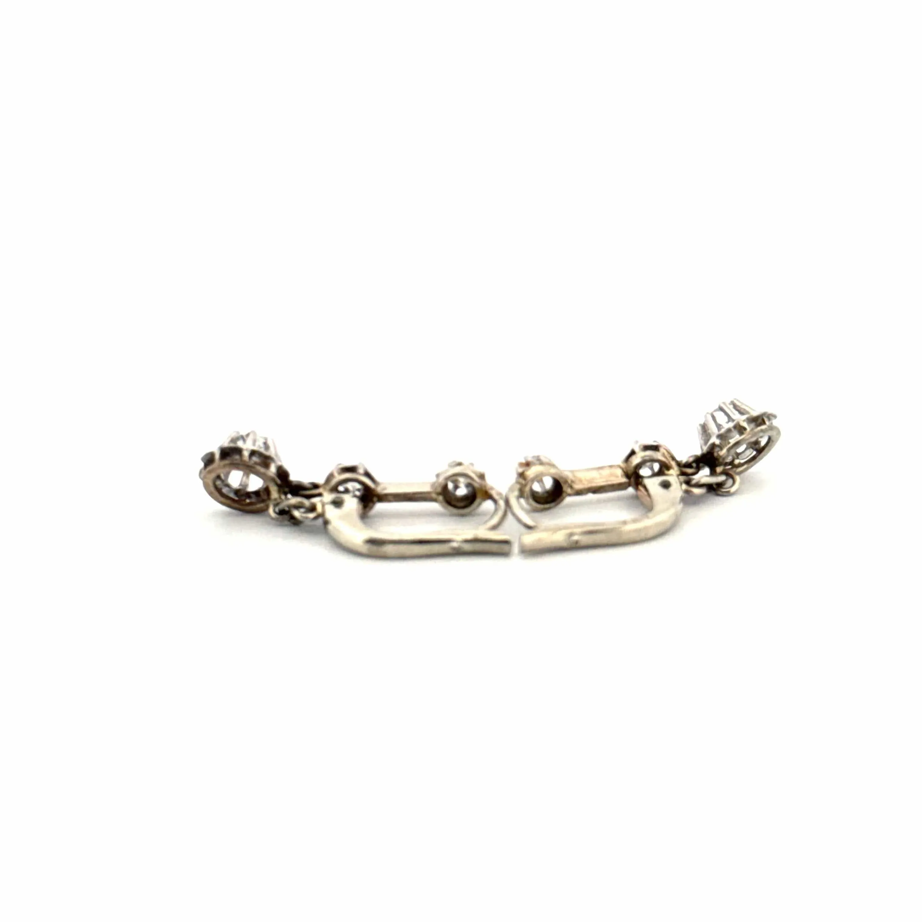 Dormeuses Or Blanc & Diamants sold by 58 Facettes product image thumbnail 4