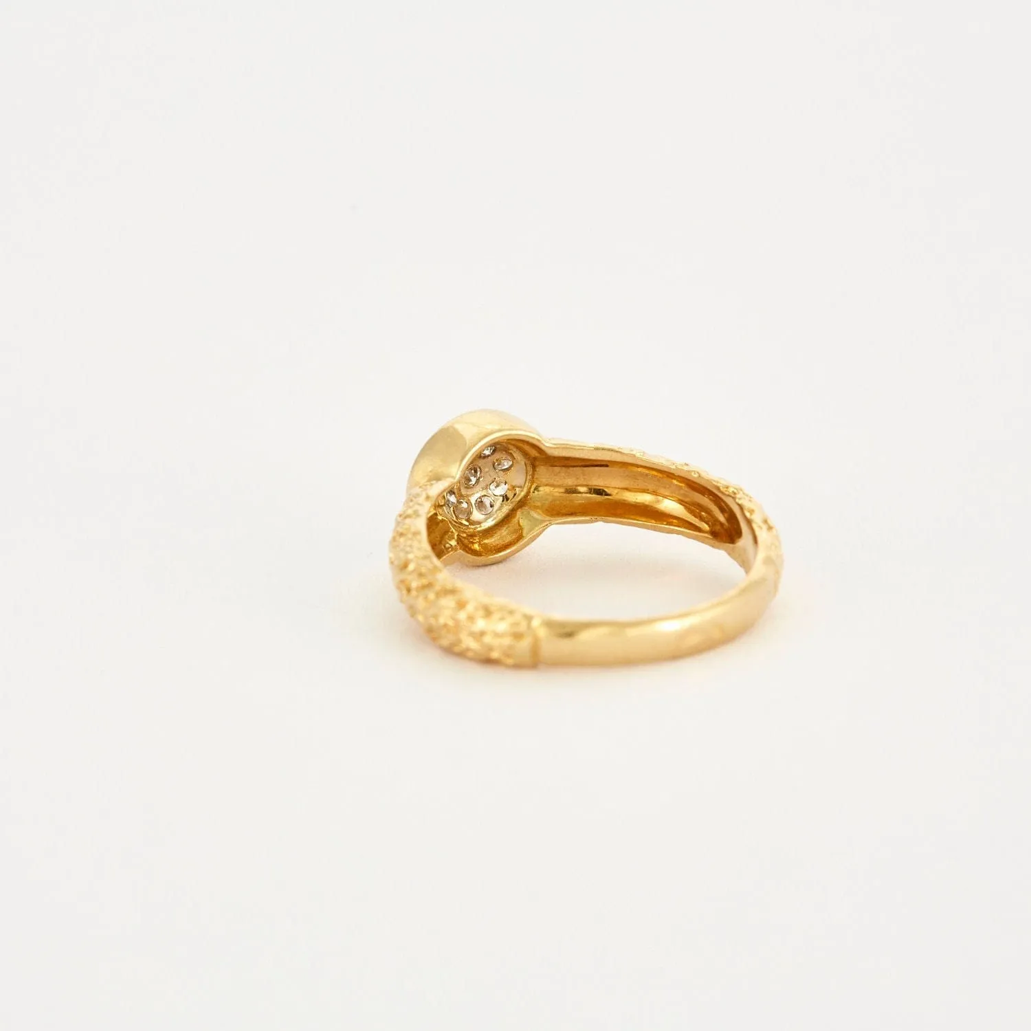 Bague bandeau or texturé Diamants sold by 58 Facettes product image thumbnail 5