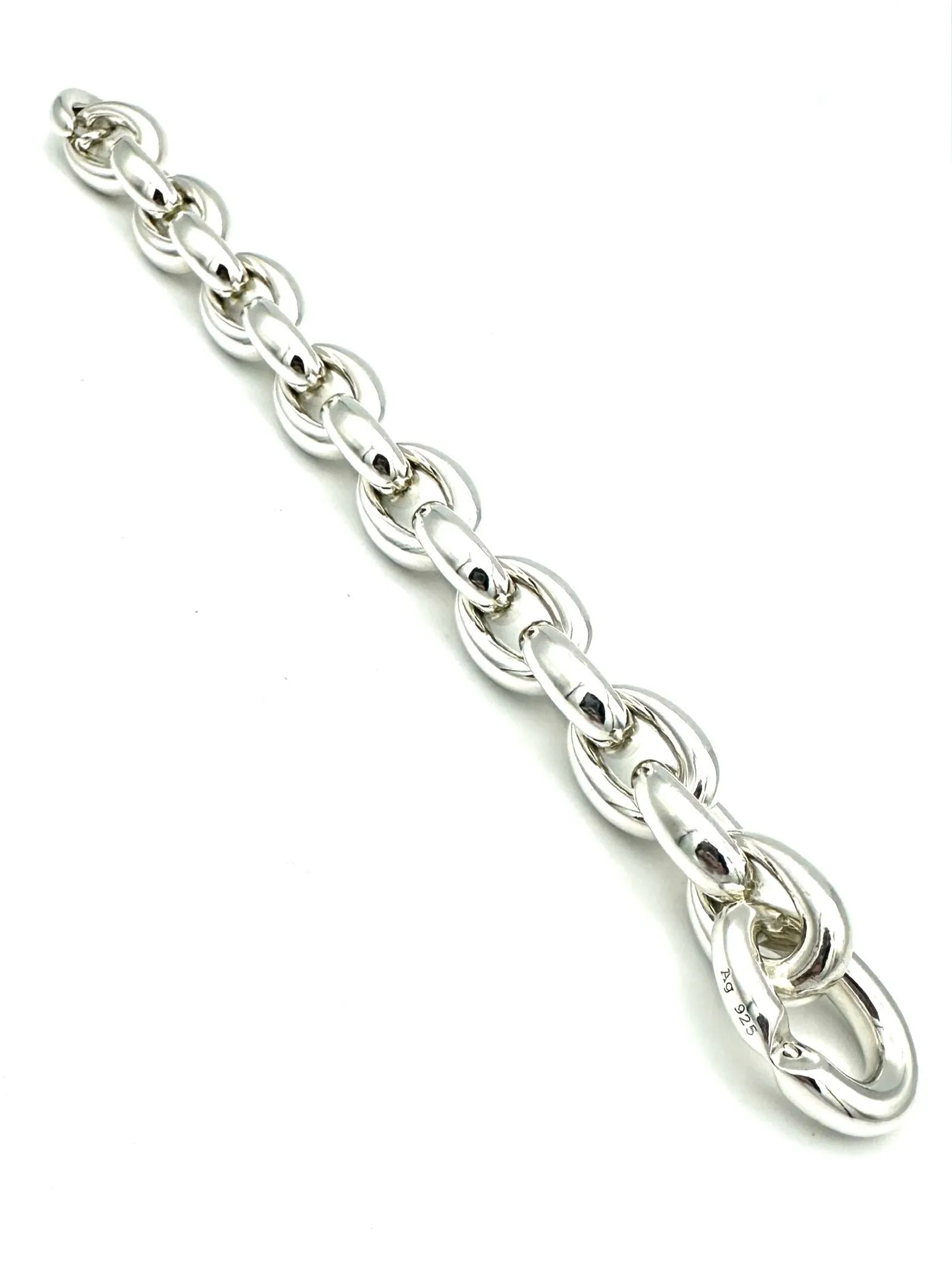 HERMES. Collection "Acrobate", bracelet argent GM sold by 58 Facettes product image thumbnail 2