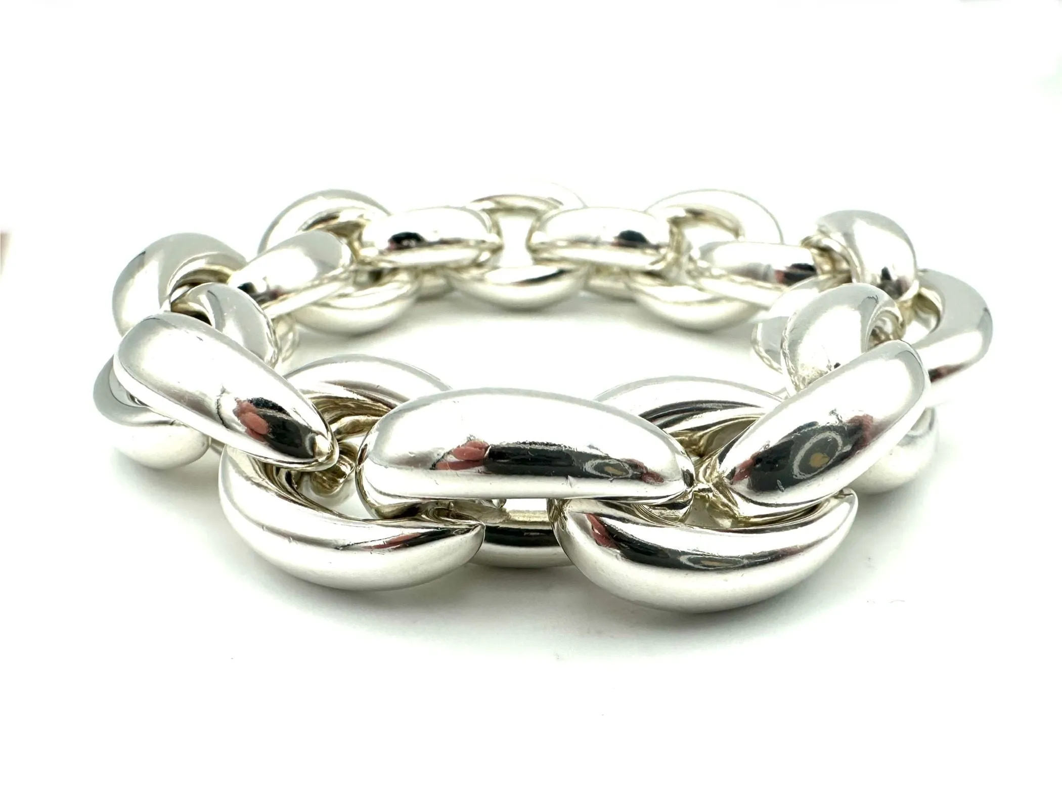 HERMES. Collection "Acrobate", bracelet argent GM sold by 58 Facettes product image thumbnail 3