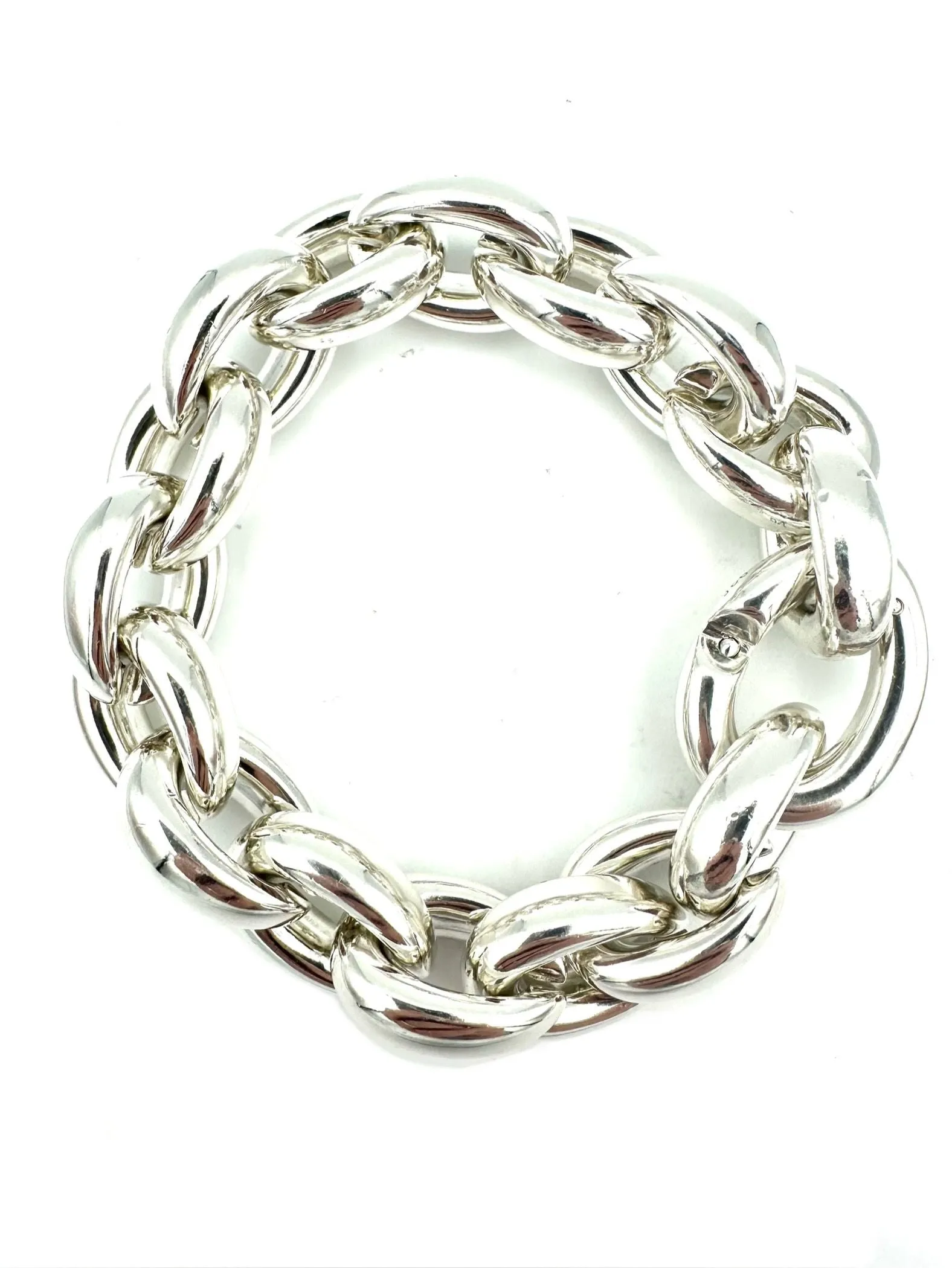 HERMES. Collection "Acrobate", bracelet argent GM sold by 58 Facettes product image thumbnail 4