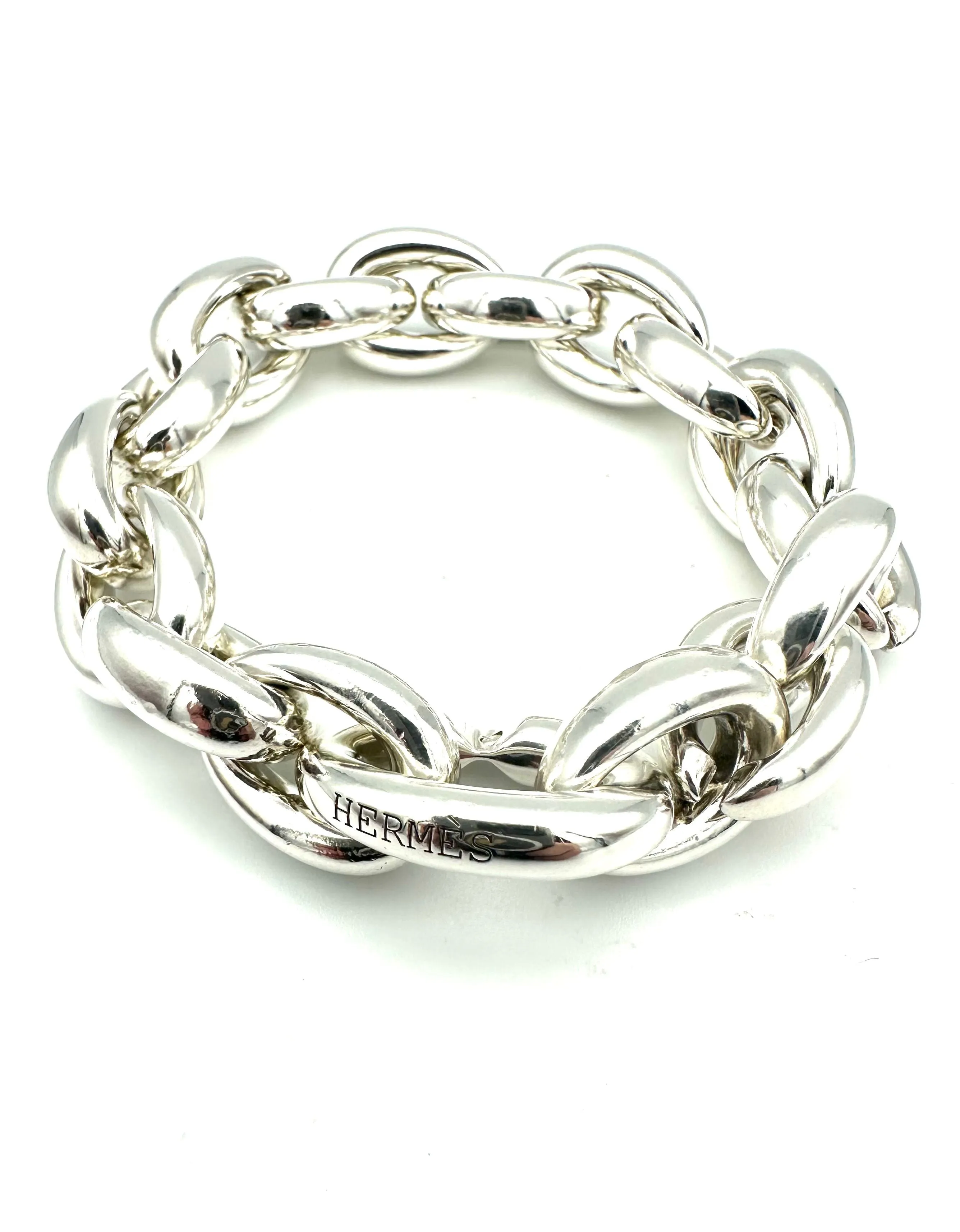 HERMES. Collection "Acrobate", bracelet argent GM sold by 58 Facettes product image thumbnail 5