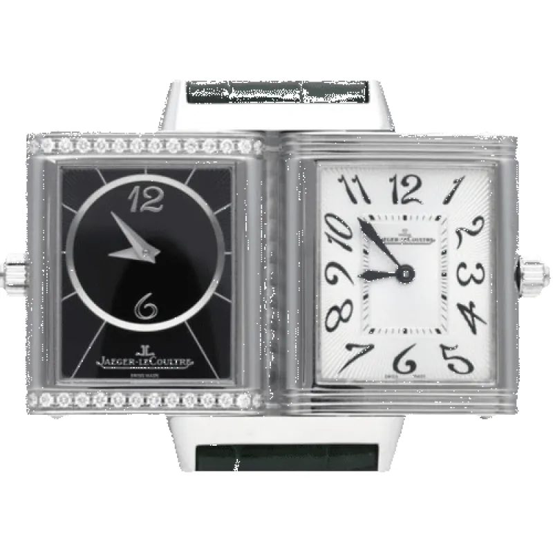 Jaeger-LeCoultre Reverso Classic - Montre Medium Duetto en acier made by 58 Facettes