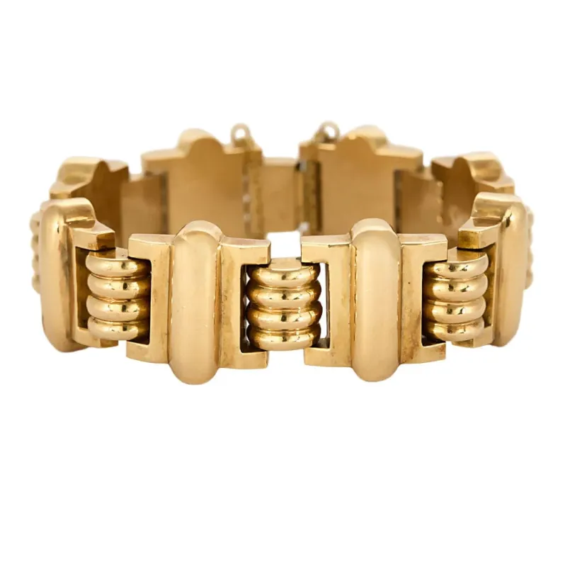 Bracelet Tank en or rose sold by 58 Facettes