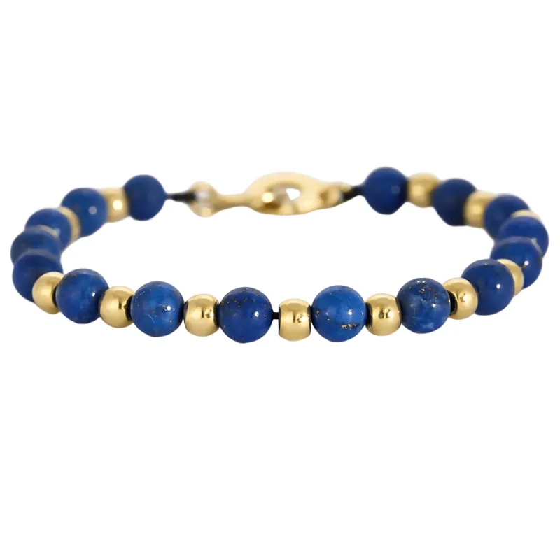Dinh Van - Menottes - Bracelet lapis lazuli et or jaune sold by 58 Facettes