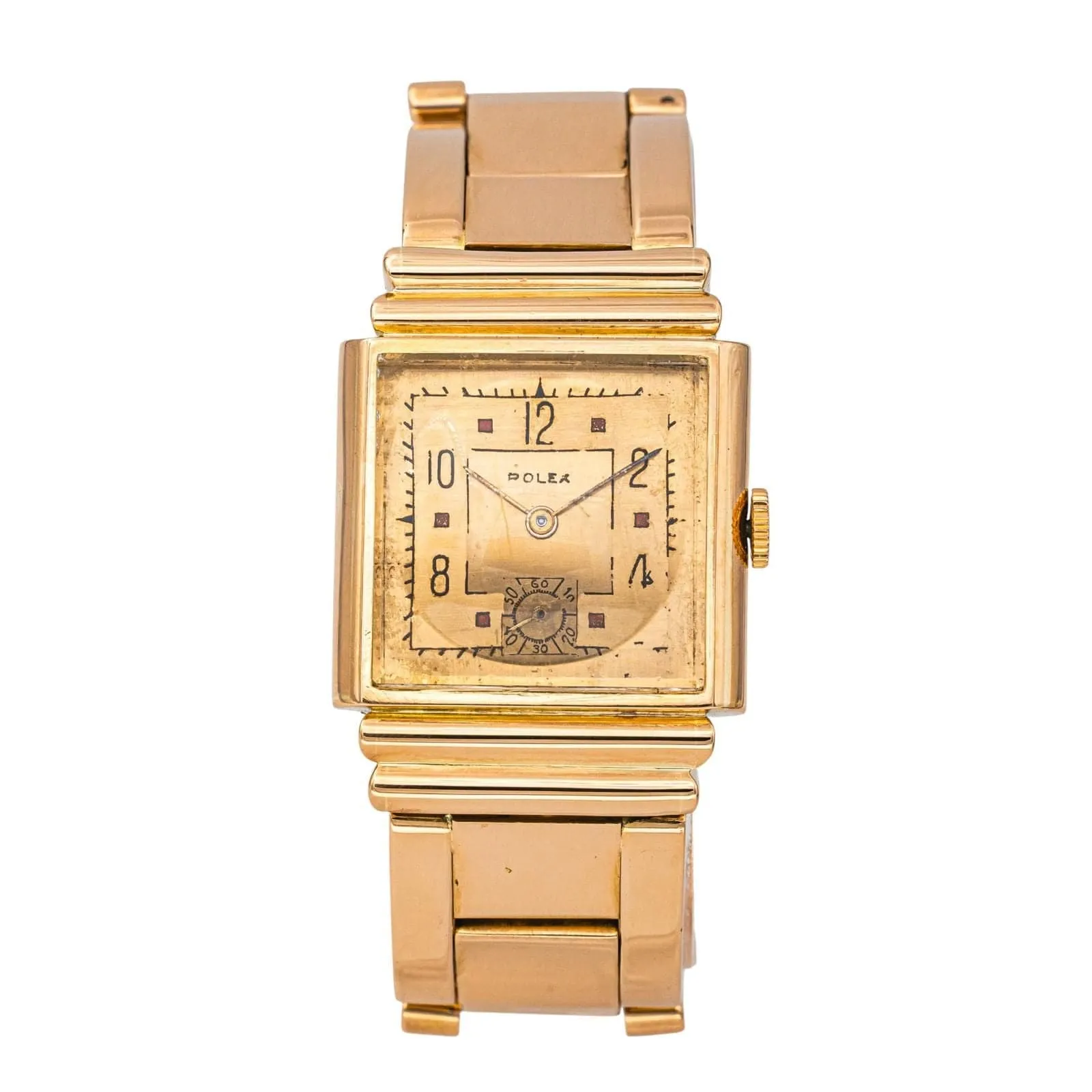 Rolex - Montre rétro en or rose sold by 58 Facettes