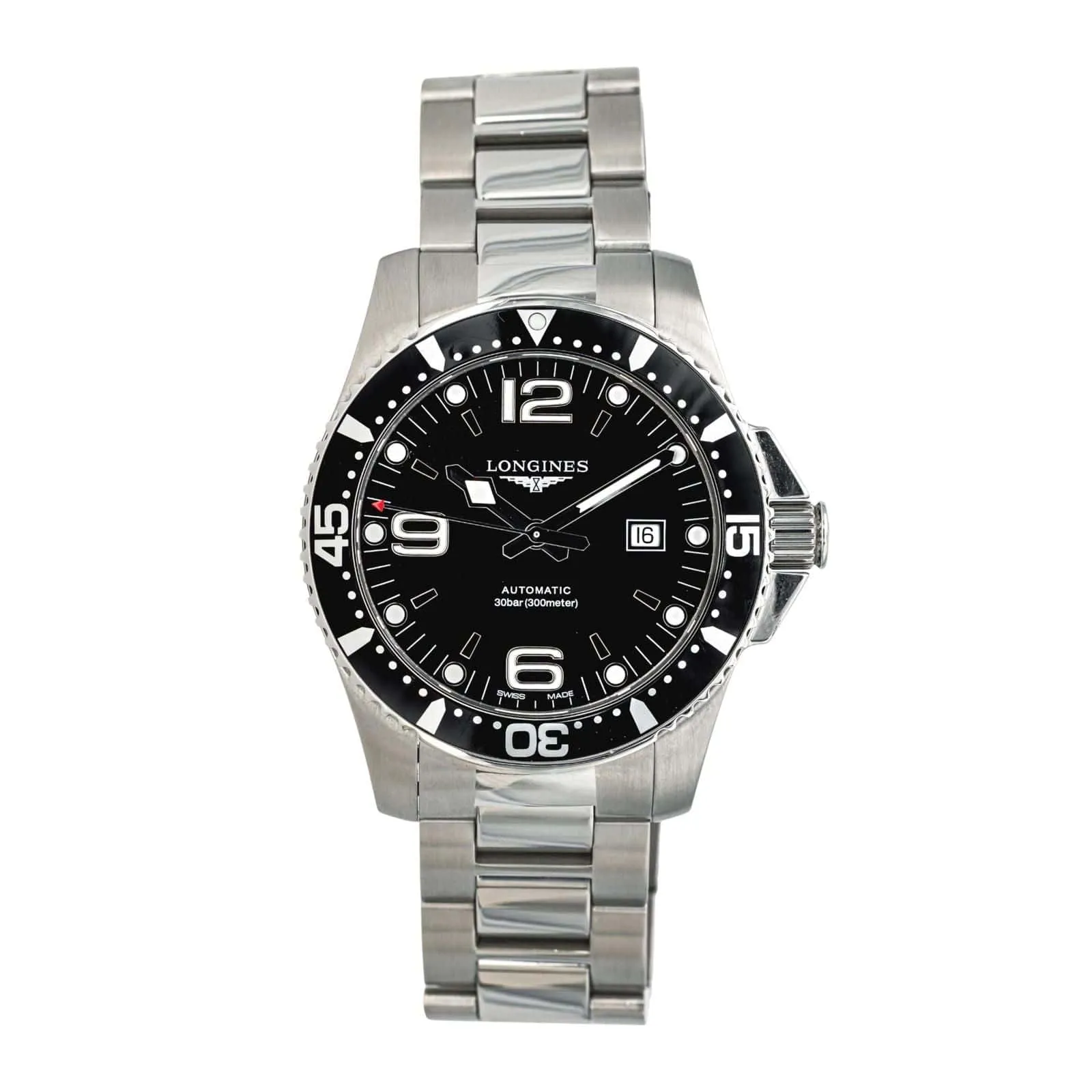 Longines HydroConquest - Montre en acier, cadran noir, 43 mm sold by 58 Facettes