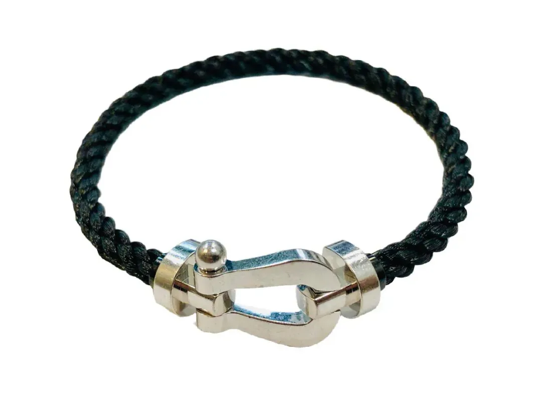 FRED - Bracelet Force 10 or blanc et acier sold by 58 Facettes