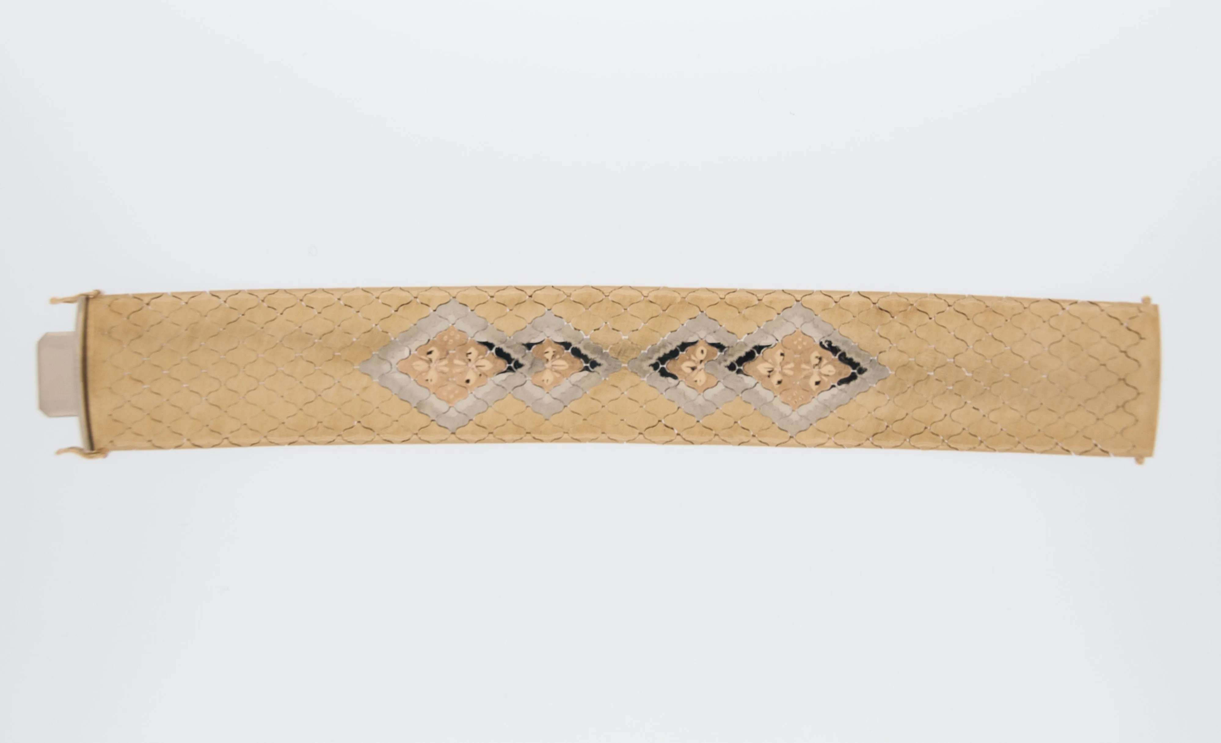 Bracelet manchette Art Déco en triple or sold by 58 Facettes product image thumbnail 3