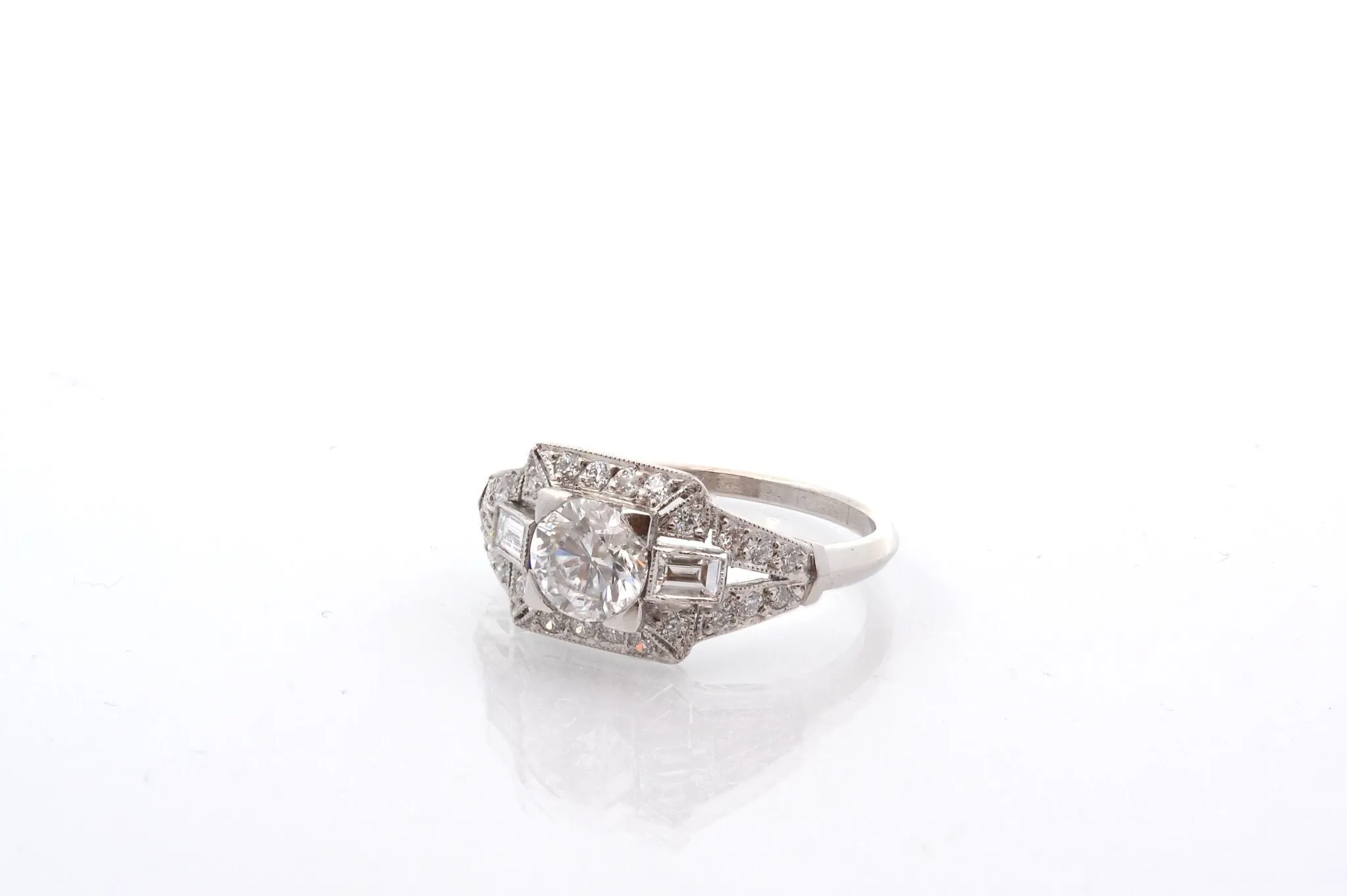 Bague art déco diamant de 0,85ct E/P1 sold by 58 Facettes product image thumbnail 3