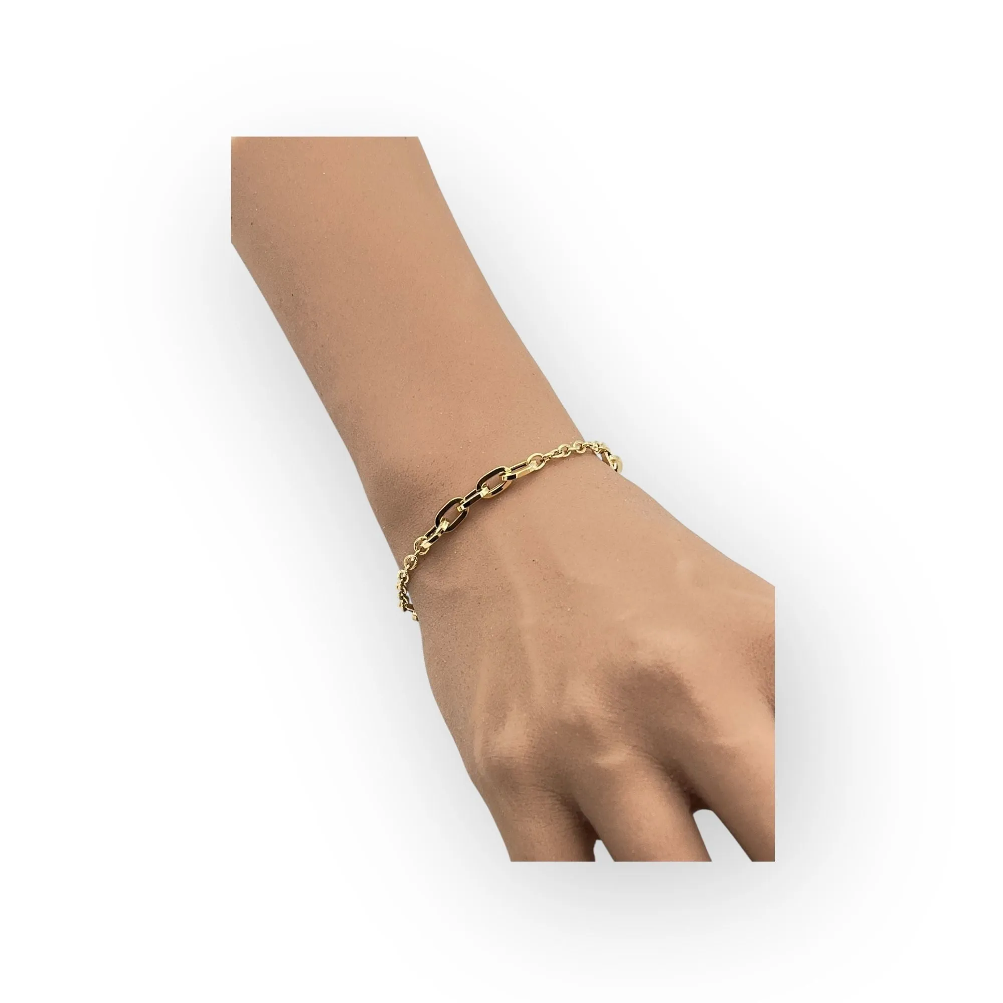 Bracelet or jaune maille alternée sold by 58 Facettes product image thumbnail 2