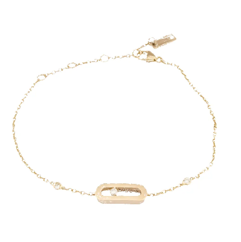 Bracelet Messika Move Classique en or rose et diamants sold by 58 Facettes