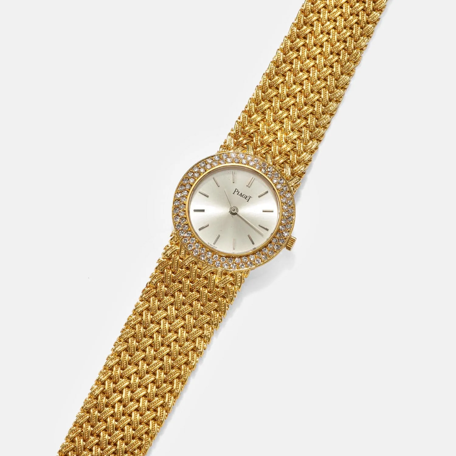 Montre Piaget vintage en or jaune et diamants sold by 58 Facettes product image thumbnail 3