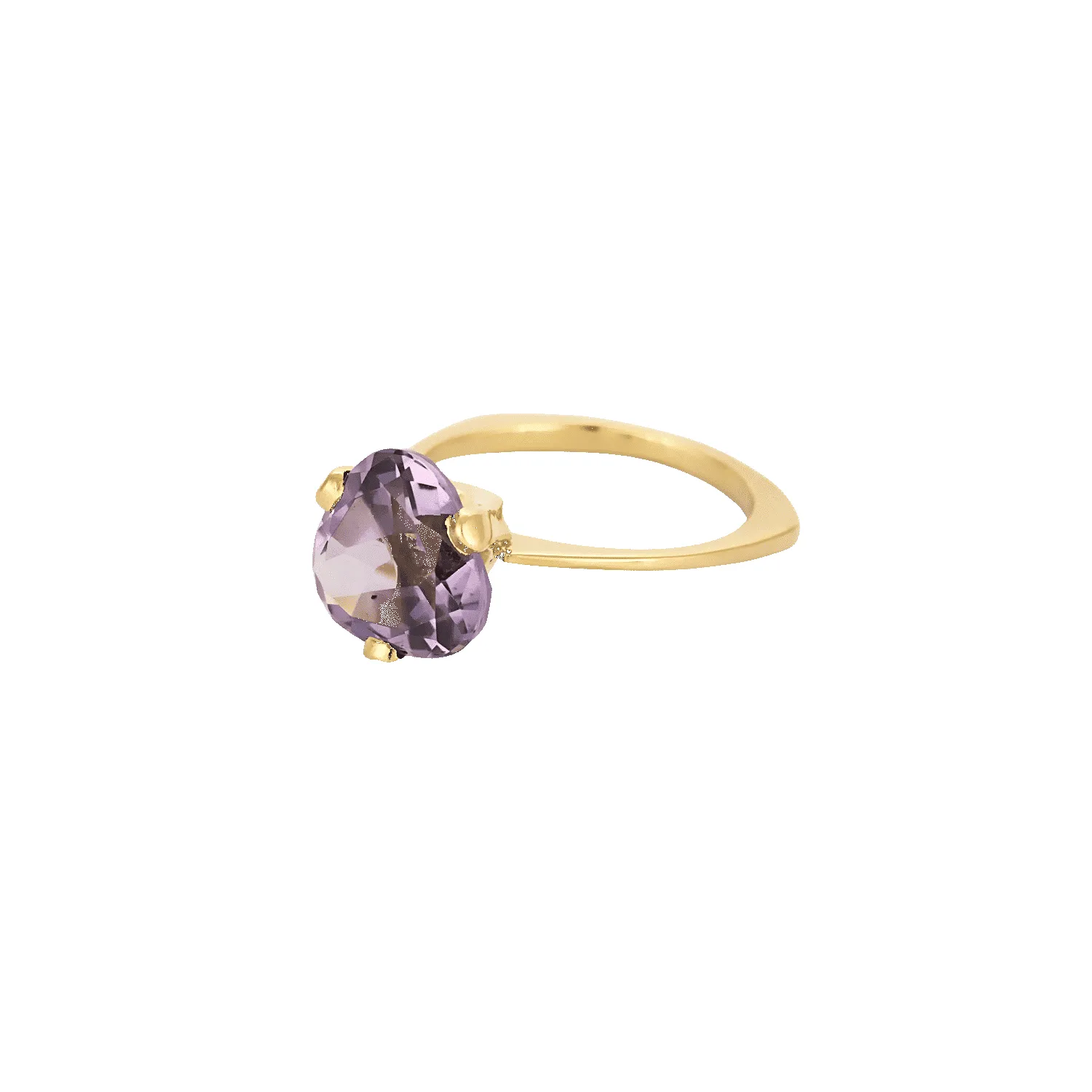 BAGUE OR JAUNE ET AMETHYSTE sold by 58 Facettes product image thumbnail 2