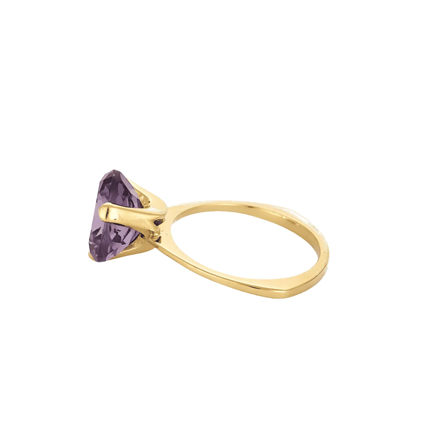 BAGUE OR JAUNE ET AMETHYSTE sold by 58 Facettes product image thumbnail 3