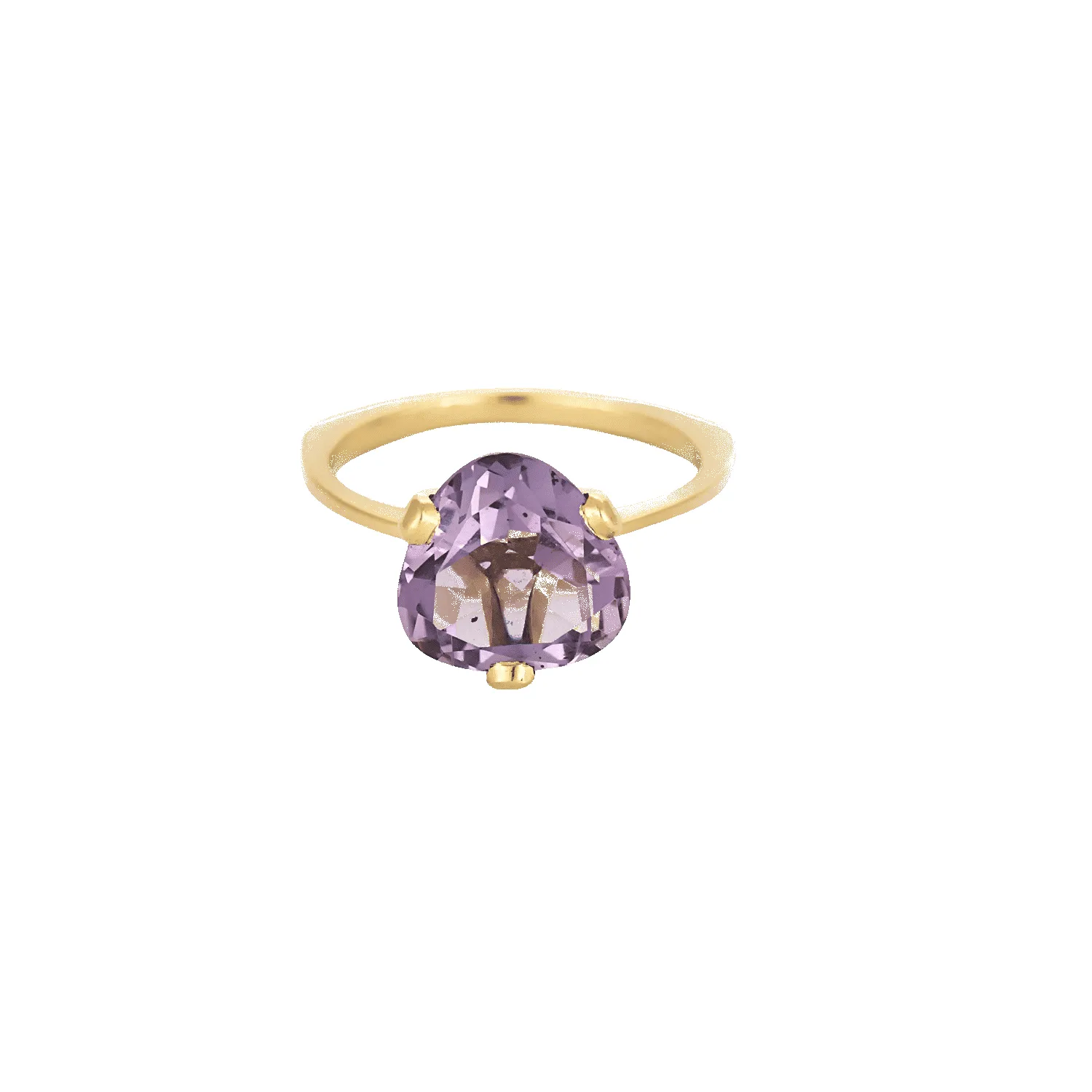 BAGUE OR JAUNE ET AMETHYSTE sold by 58 Facettes