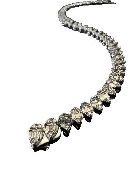 Bracelet en or blanc avec diamants sold by 58 Facettes