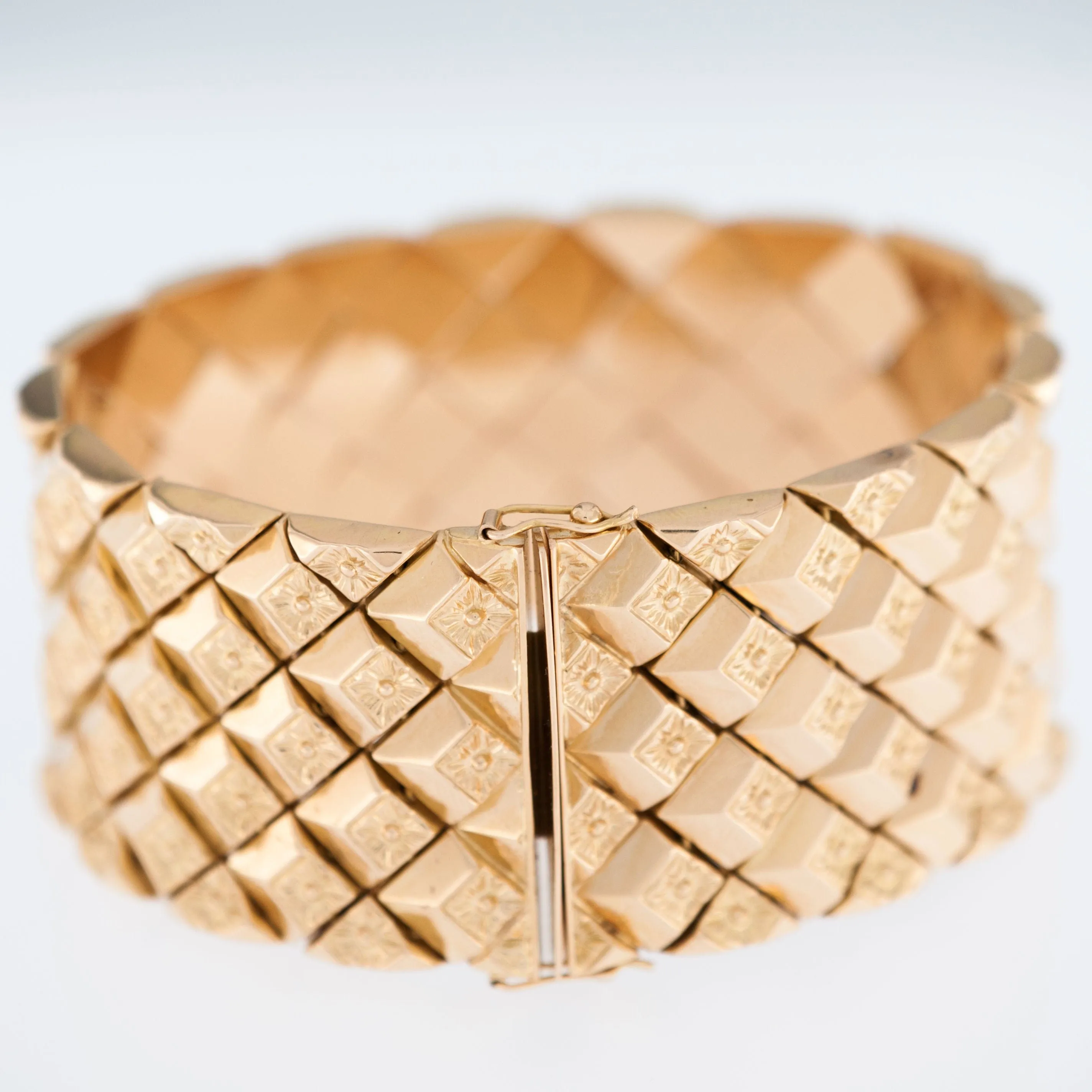 Bracelet italien Escalier en or jaune sold by 58 Facettes product image thumbnail 3