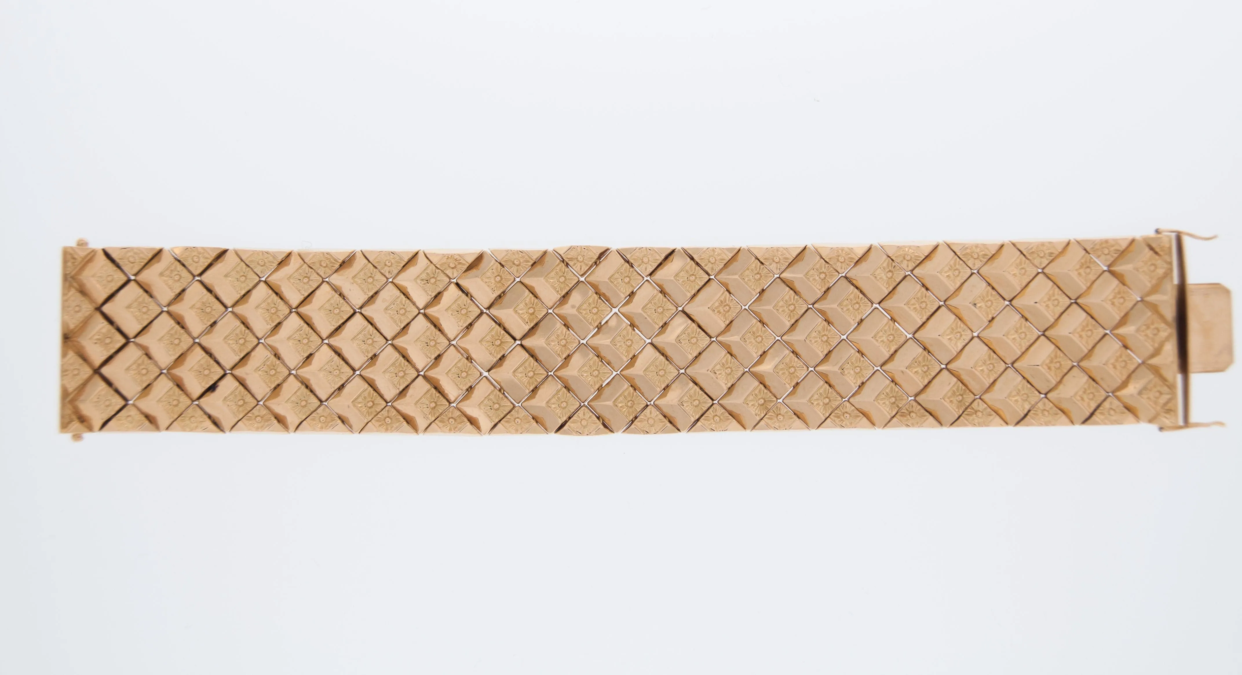 Bracelet italien Escalier en or jaune sold by 58 Facettes product image thumbnail 4