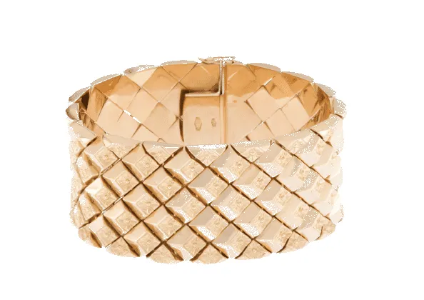 Bracelet italien Escalier en or jaune sold by 58 Facettes