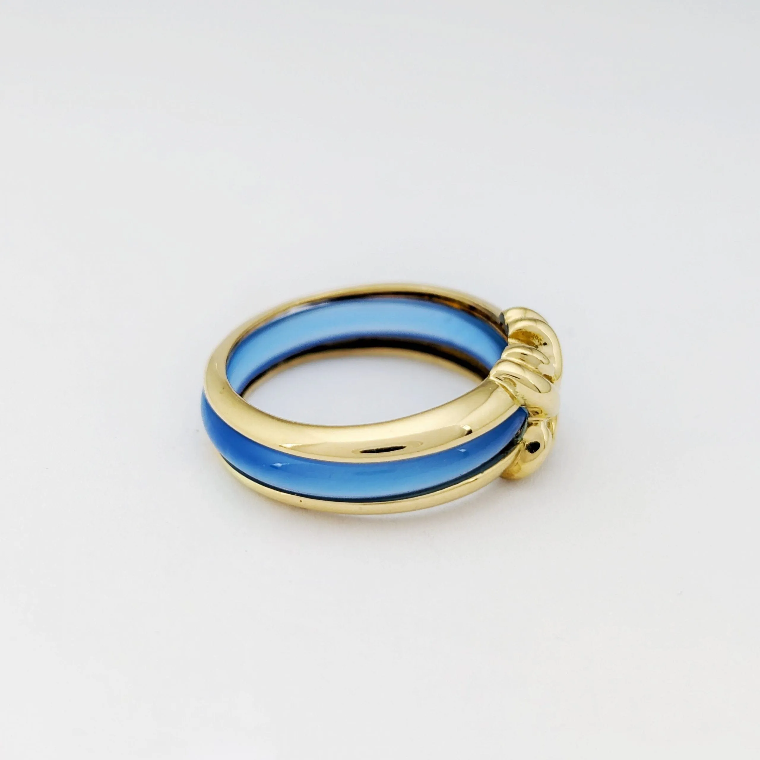 Bague modulable Sylvie Lambert en or jaune et résine multicolor sold by 58 Facettes product image thumbnail 5