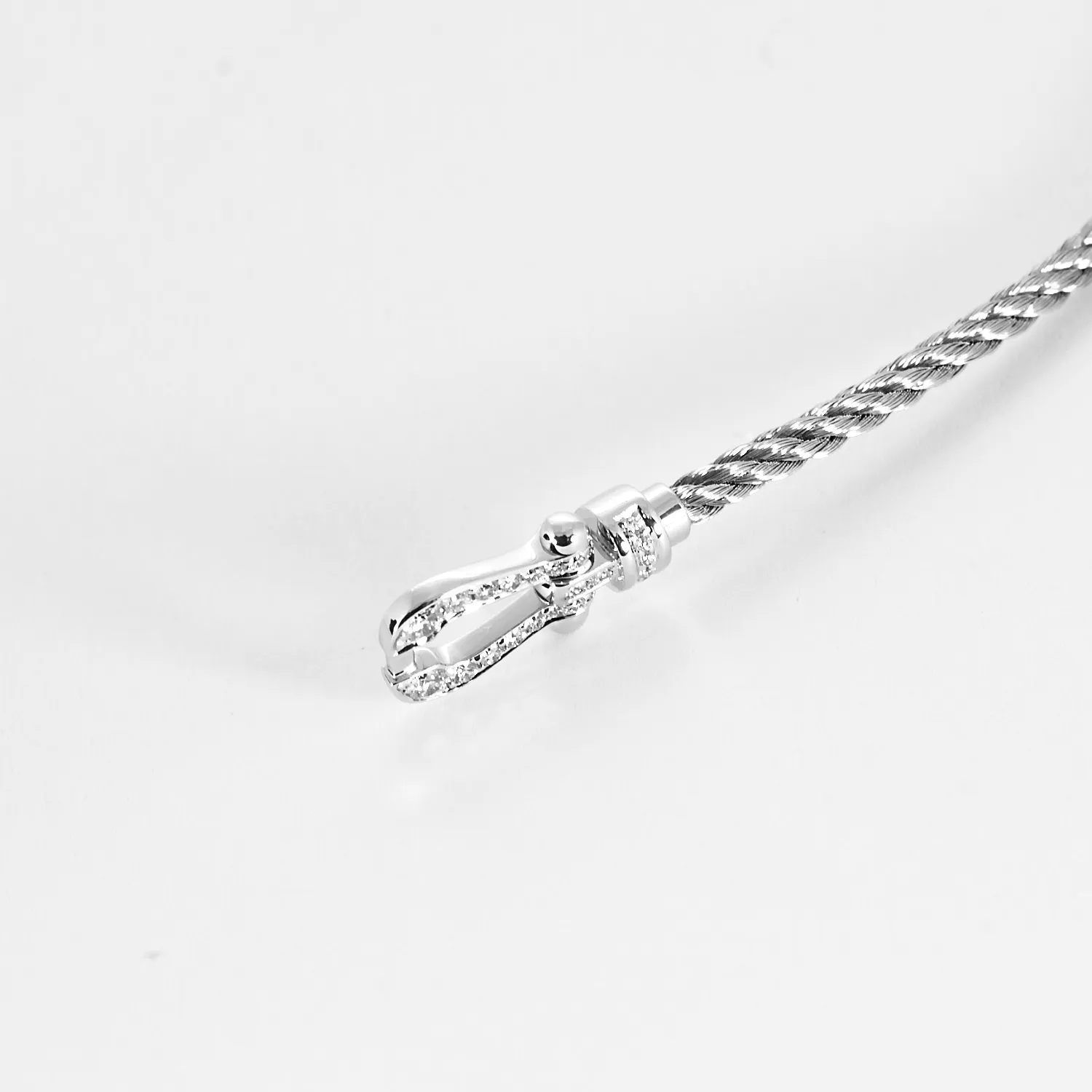 Fred - Force 10 - Mini modèle - Bracelet en or blanc, acier et diamants sold by 58 Facettes product image thumbnail 3