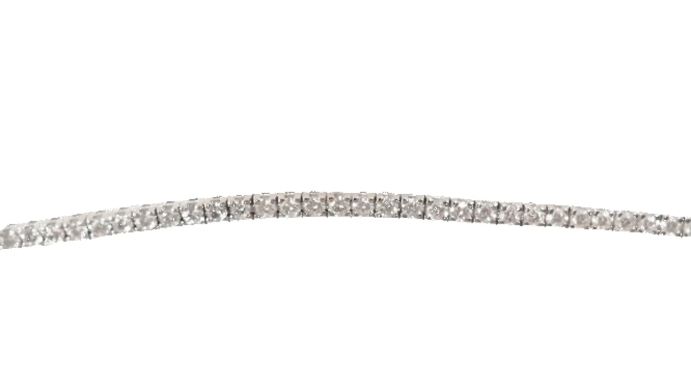 Bracelet rivière en or blanc et diamants 2,50cts sold by 58 Facettes