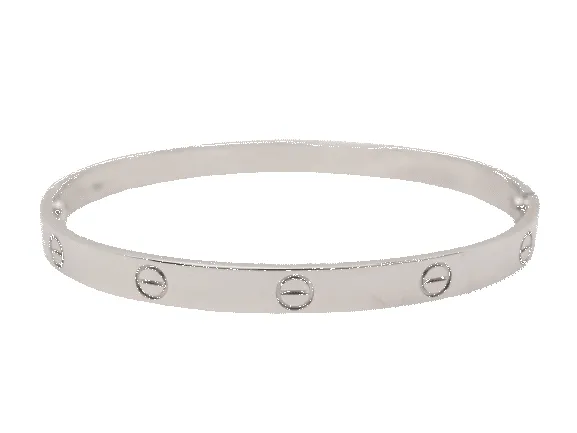 Cartier Love - Bracelet grand modèle en or blanc 18 ct sold by 58 Facettes