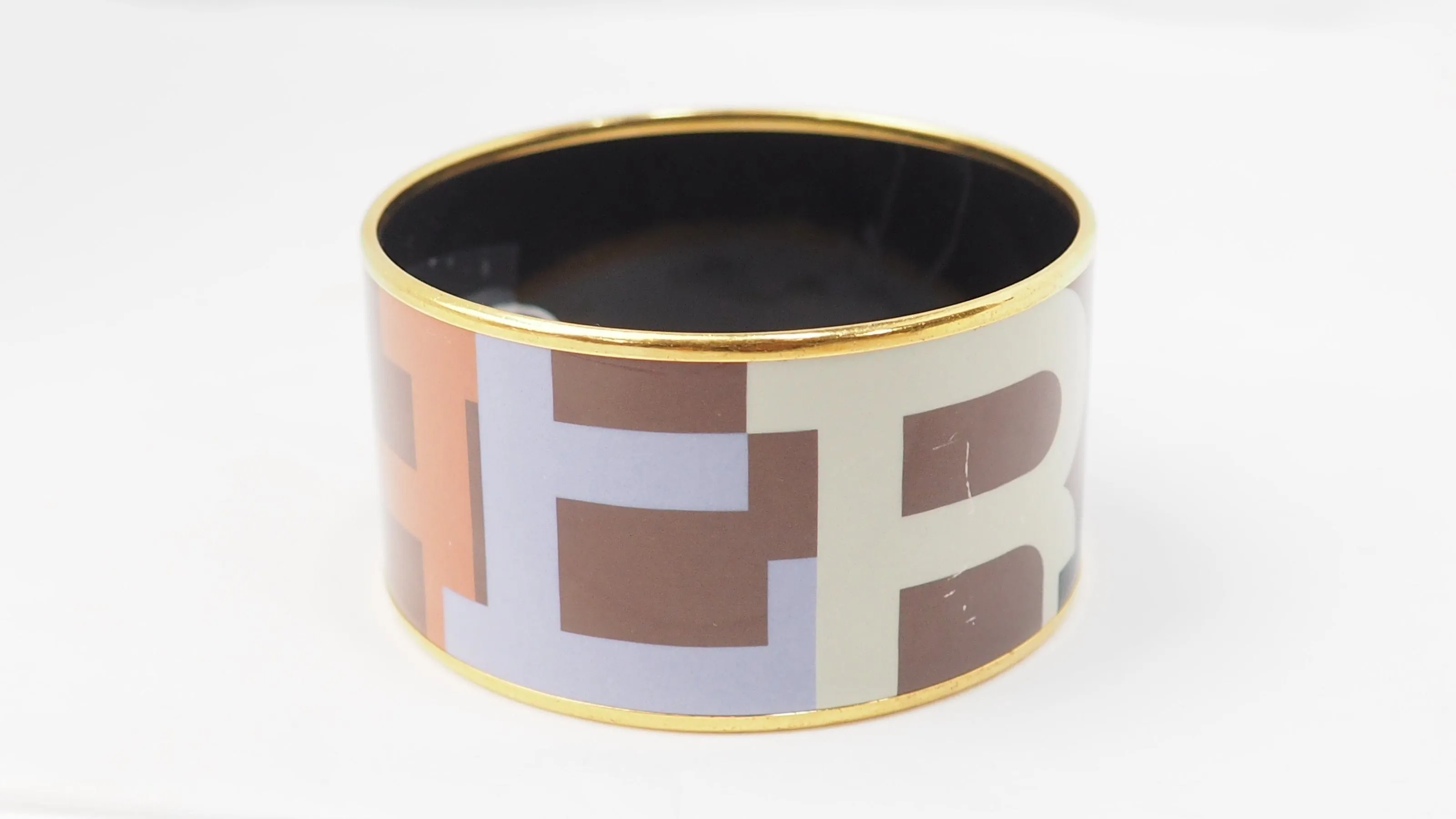 Bracelet Hermès manchette en émail multicolore sold by 58 Facettes product image thumbnail 2