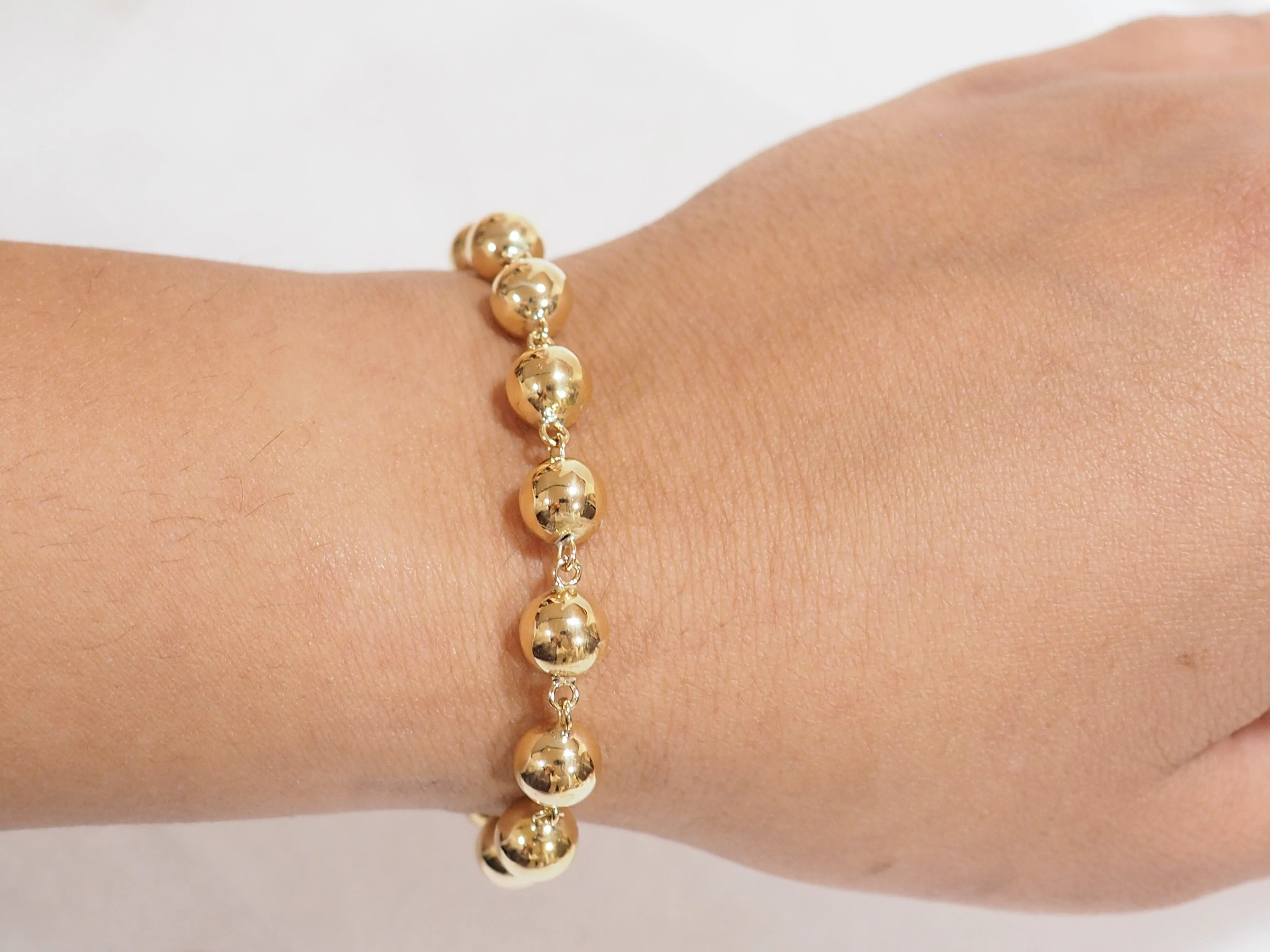 Bracelet Marseillais Boules en or jaune sold by 58 Facettes product image thumbnail 2