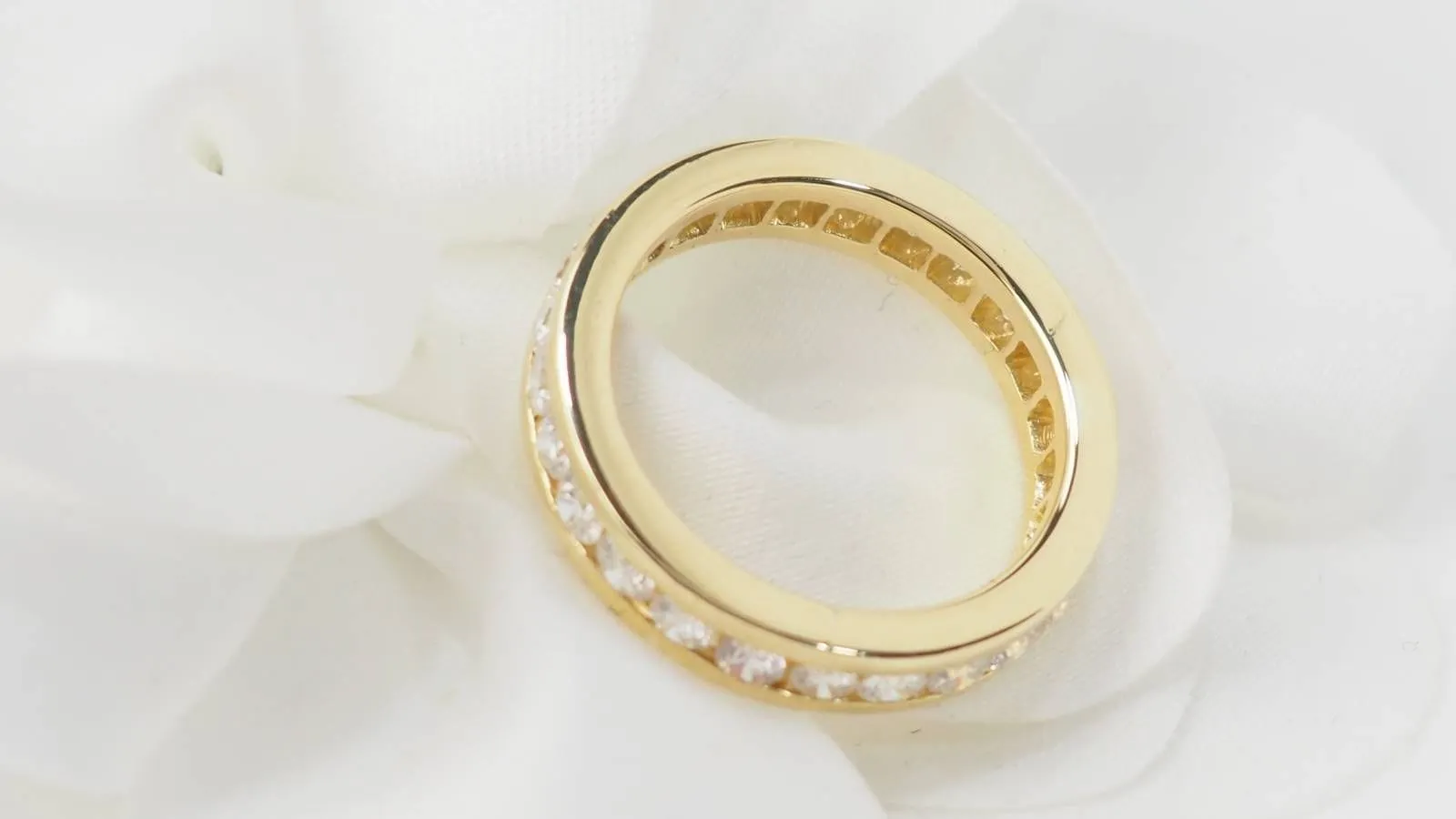 Alliance tour complet en or jaune 18 ct et diamants sold by 58 Facettes product image thumbnail 4