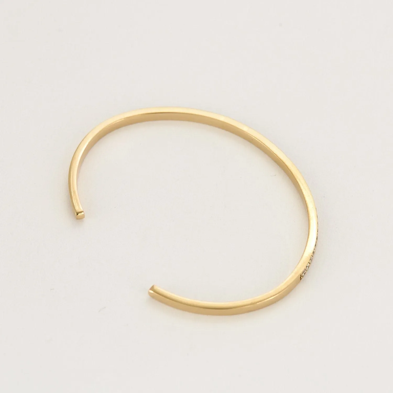 Bracelet jonc ouvert en or jaune et diamants sold by 58 Facettes product image thumbnail 5