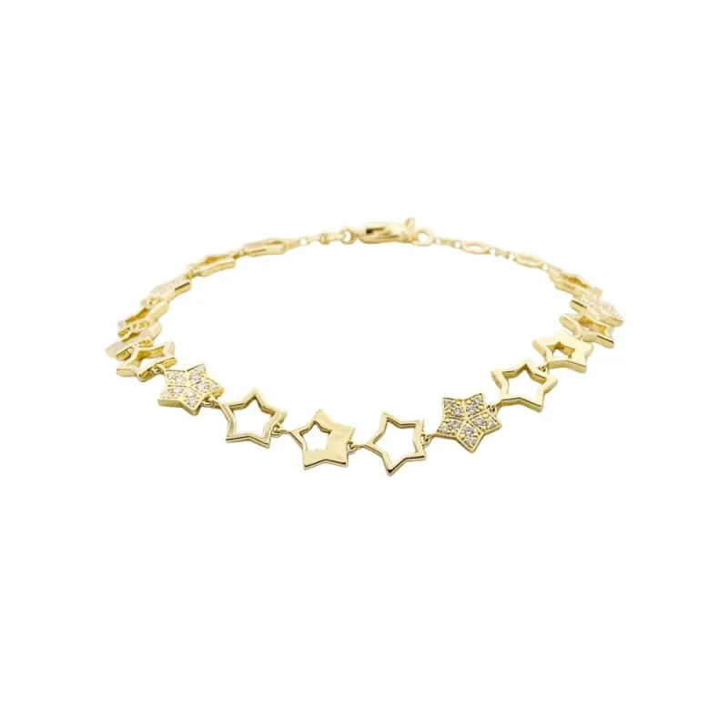 Bracelet Fred, "Star", or jaune et diamants. sold by 58 Facettes