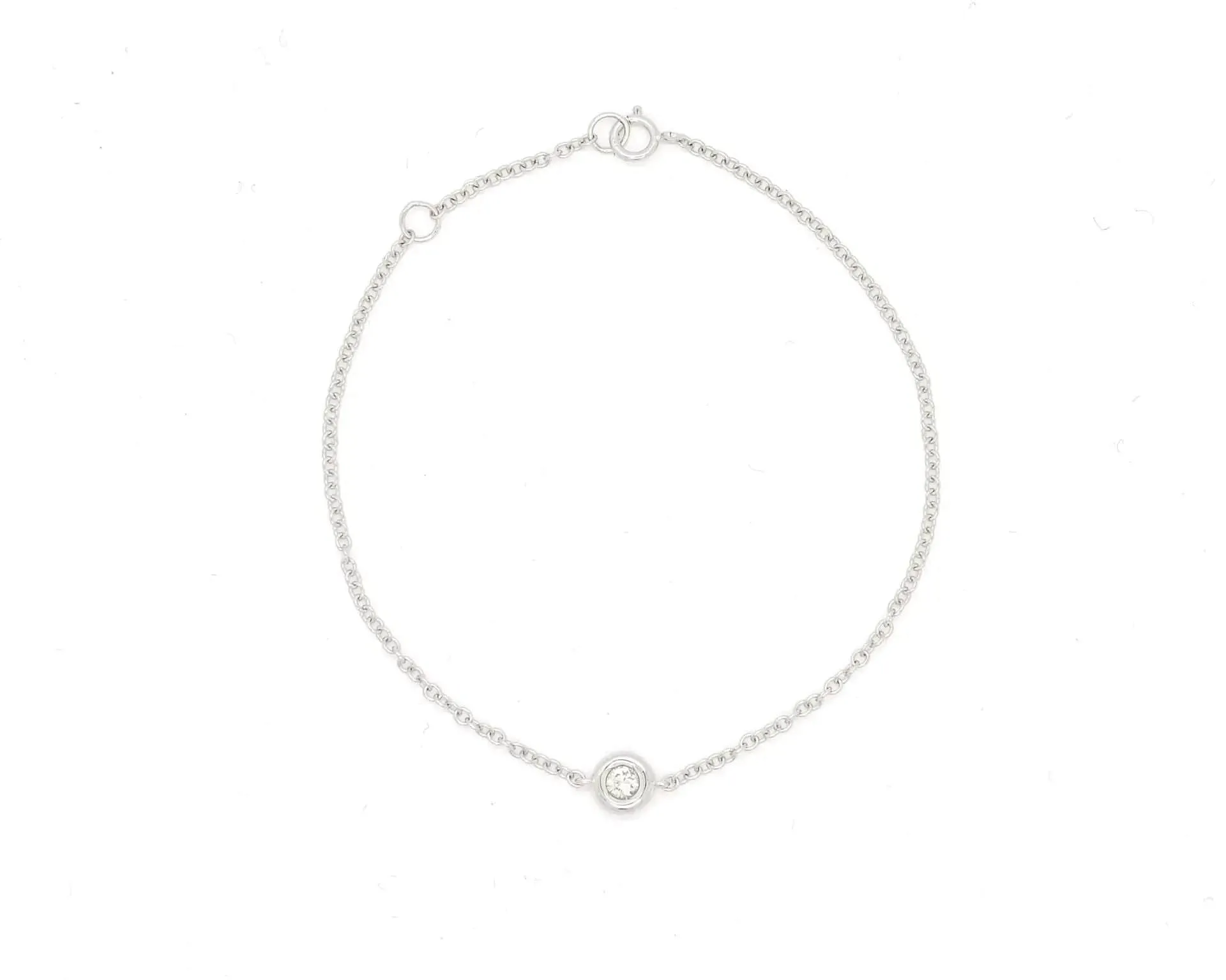 Bracelet en or blanc avec diamant de 0,05 ct sold by 58 Facettes